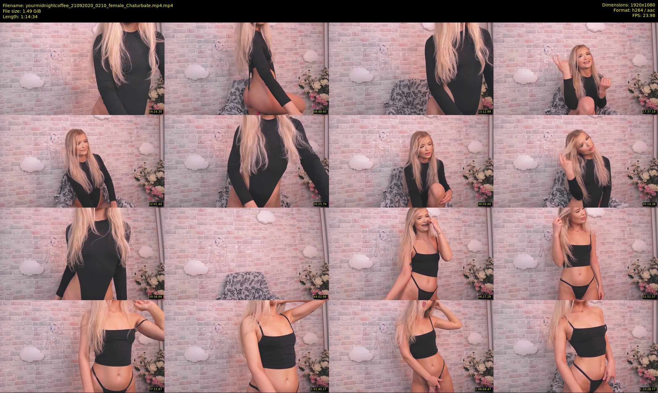 yourmidnightcoffee — 75 minute Chaturbate female cam show recording, 1080p, Sep 21, 2020