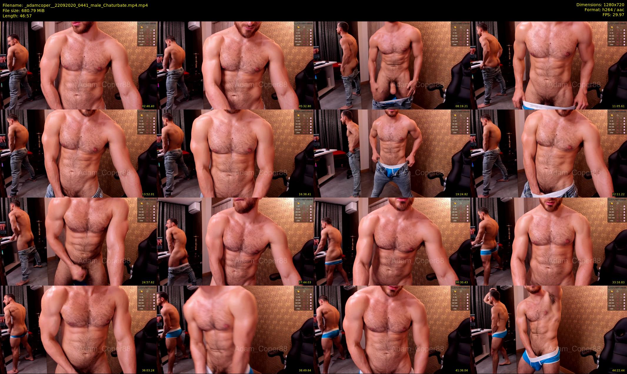 _adamcoper_ — 47 minute Chaturbate male cam show recording, 720p, Sep 22, 2020