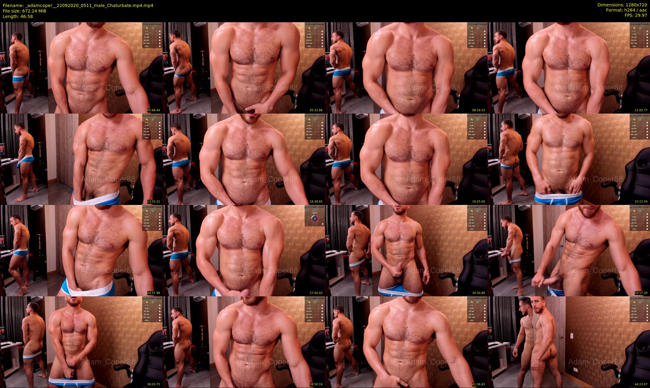 _adamcoper_ — 47 minute Chaturbate male cam show recording, 720p, Sep 22, 2020