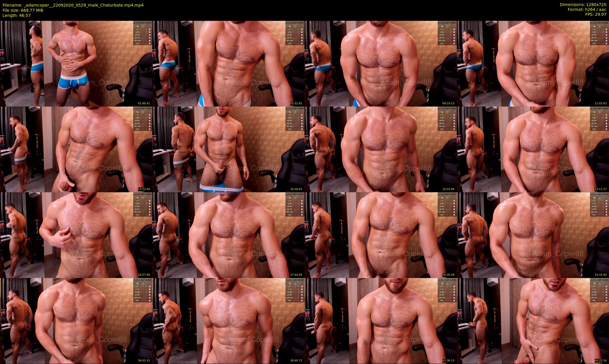 _adamcoper_ — 47 minute Chaturbate male cam show recording, 720p, Sep 22, 2020