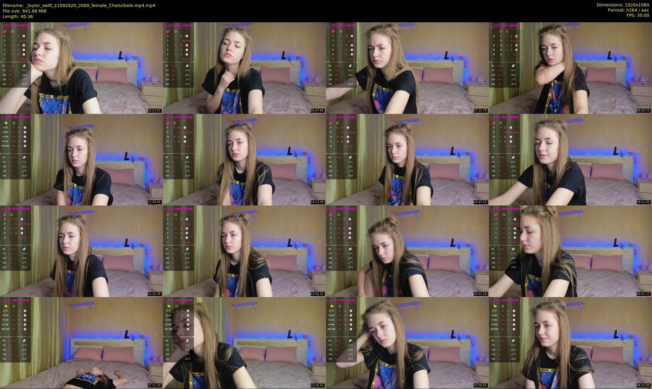 _taylor_swift — 41 minute Chaturbate female cam show recording, 1080p, Sep 21, 2020