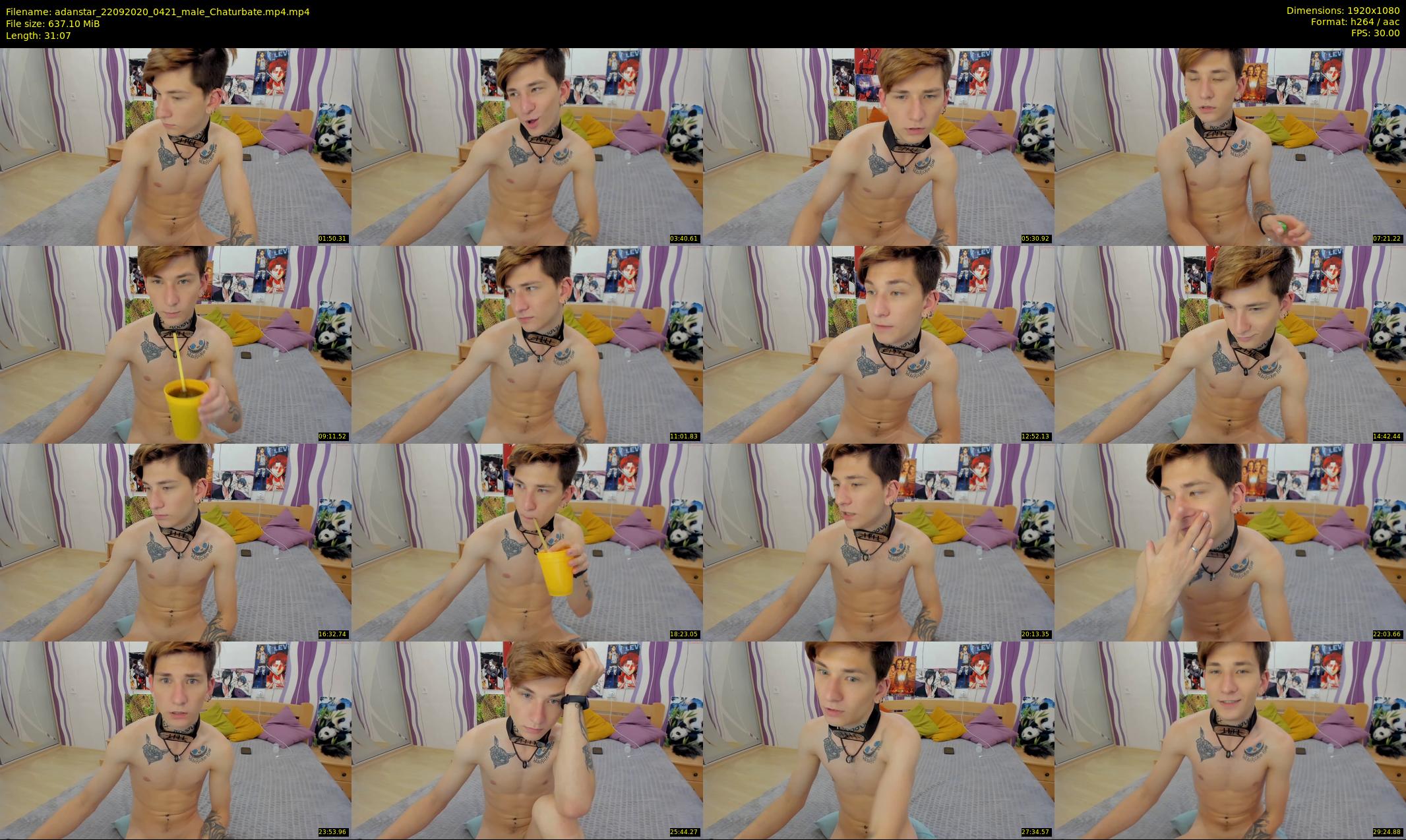 adanstar — 32 minute Chaturbate male cam show recording, 1080p, Sep 22, 2020