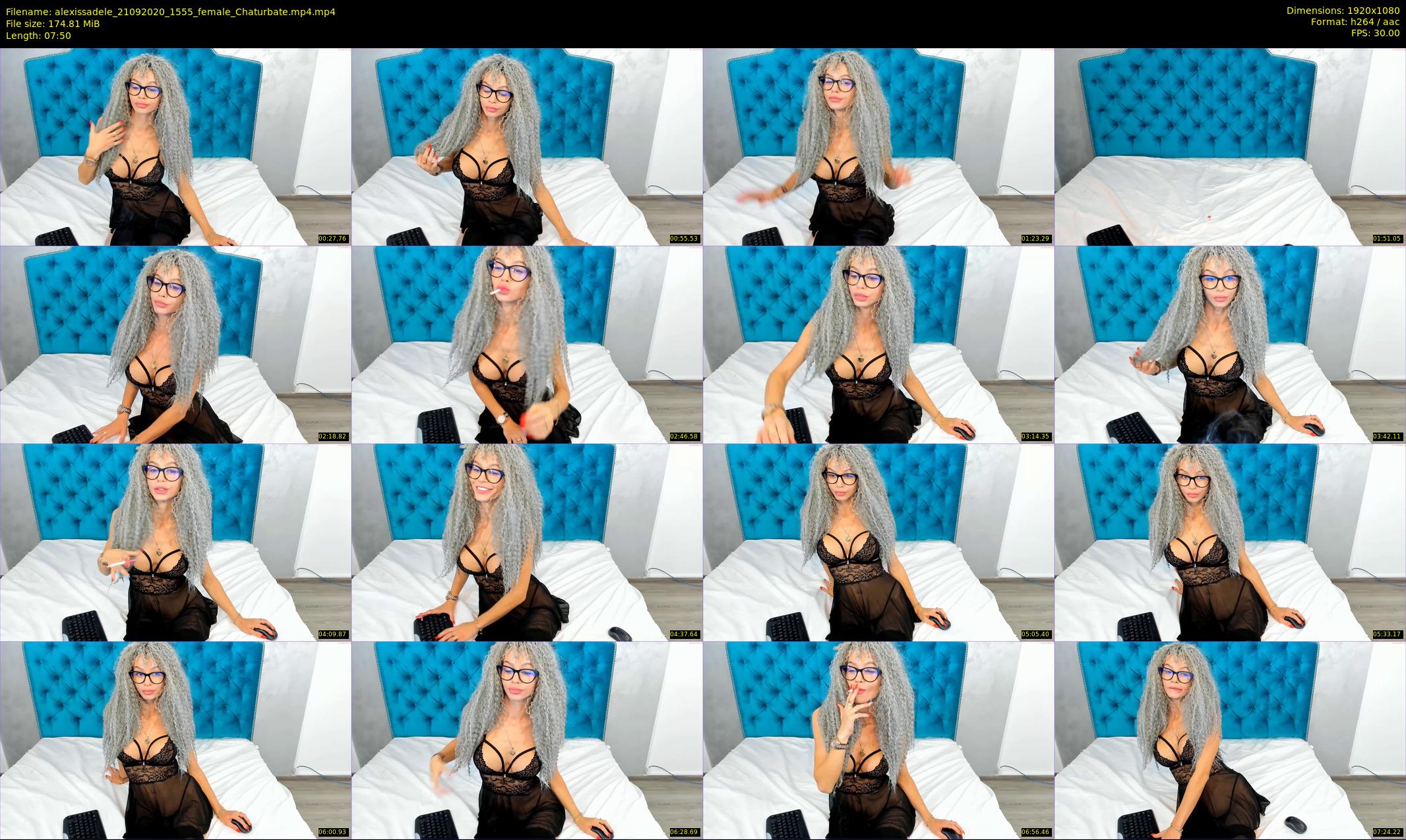 alexissadele — 8 minute Chaturbate female cam show recording, 1080p, Sep 21, 2020