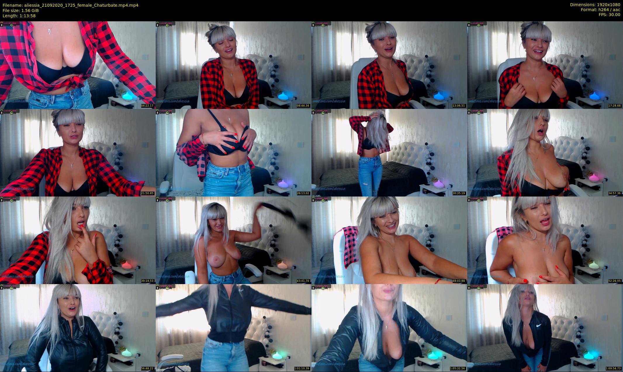 aliessia — 74 minute Chaturbate female cam show recording, 1080p, Sep 21, 2020