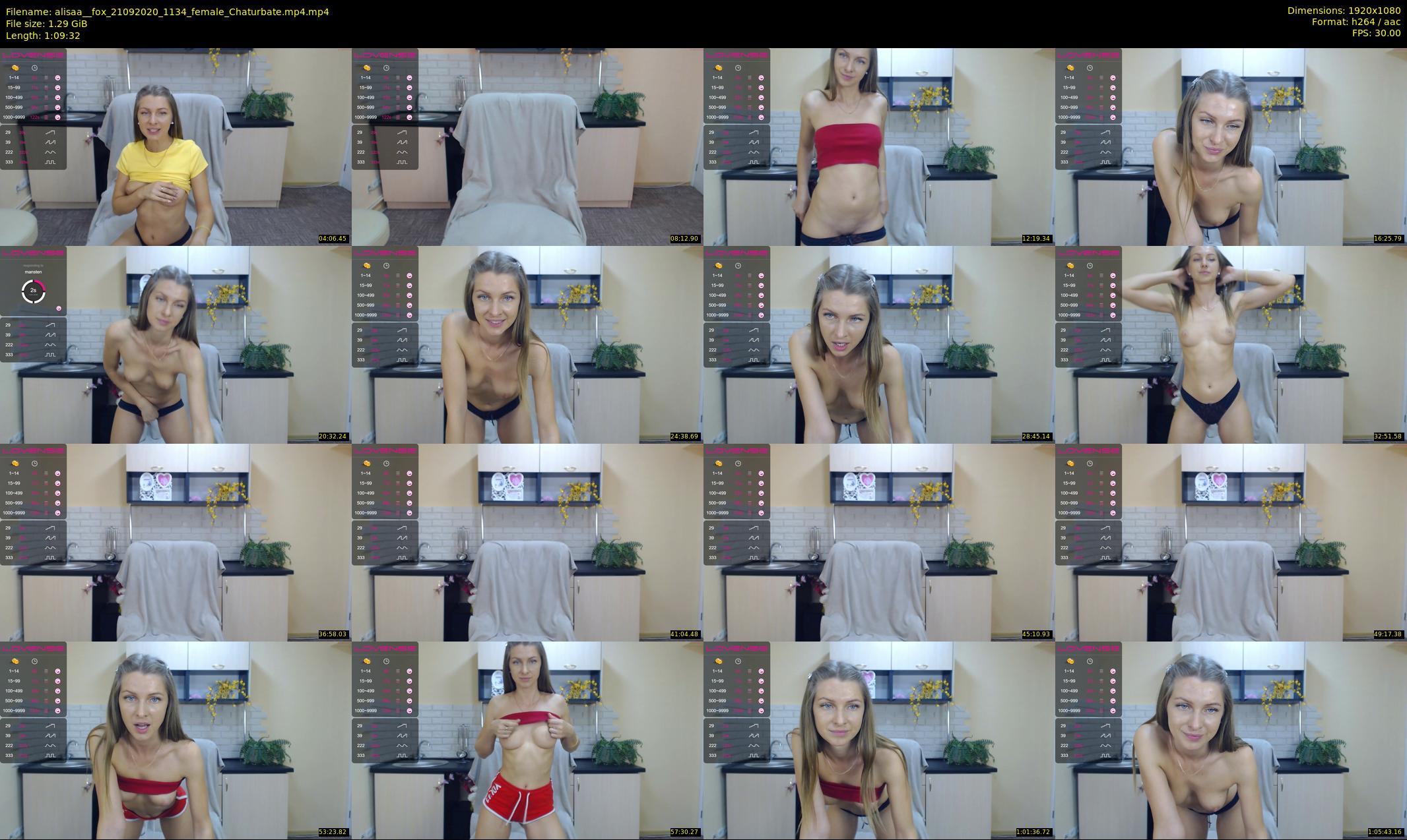 alisaa__fox — 70 minute Chaturbate female cam show recording, 1080p, Sep 21, 2020