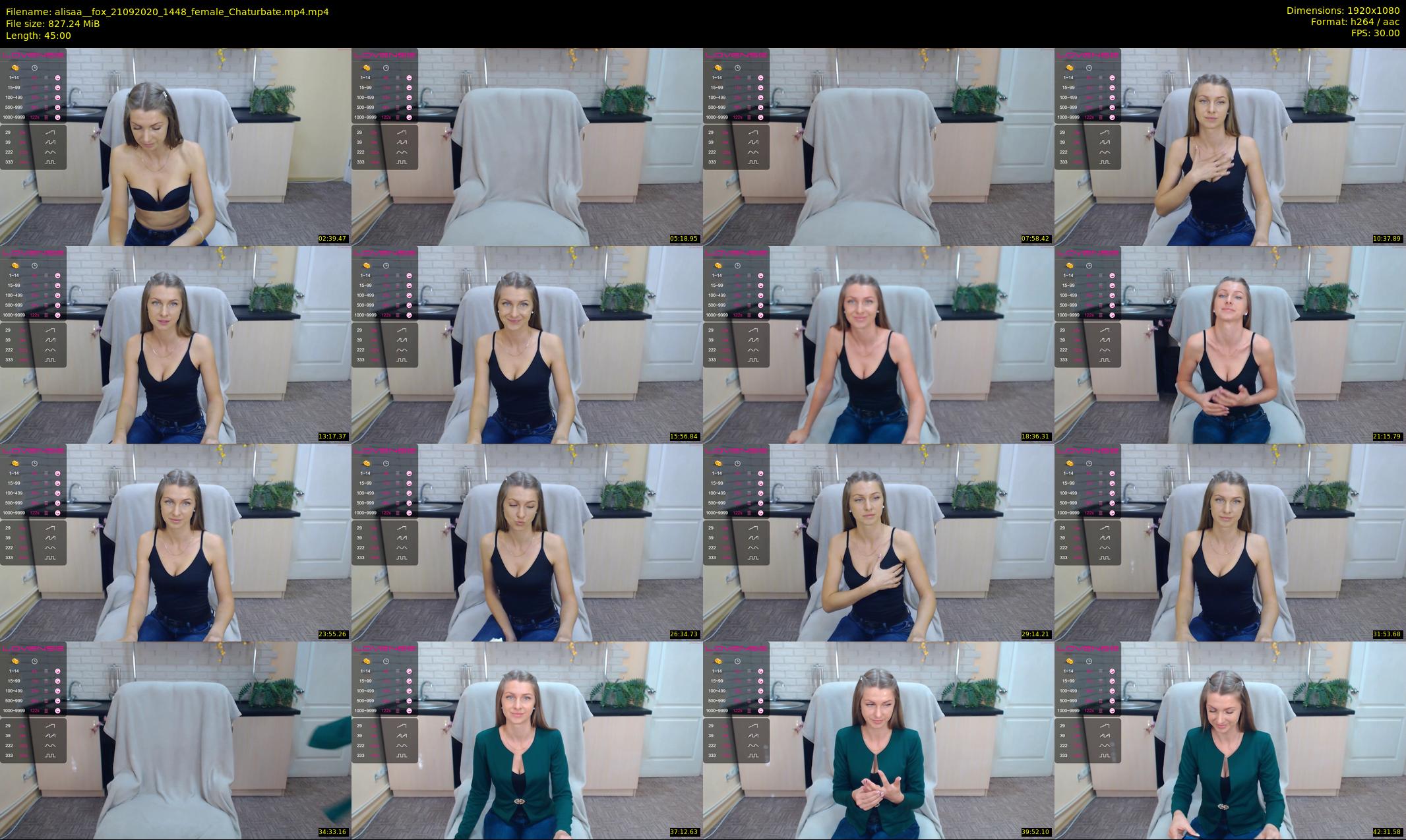 alisaa__fox — 45 minute Chaturbate female cam show recording, 1080p, Sep 21, 2020