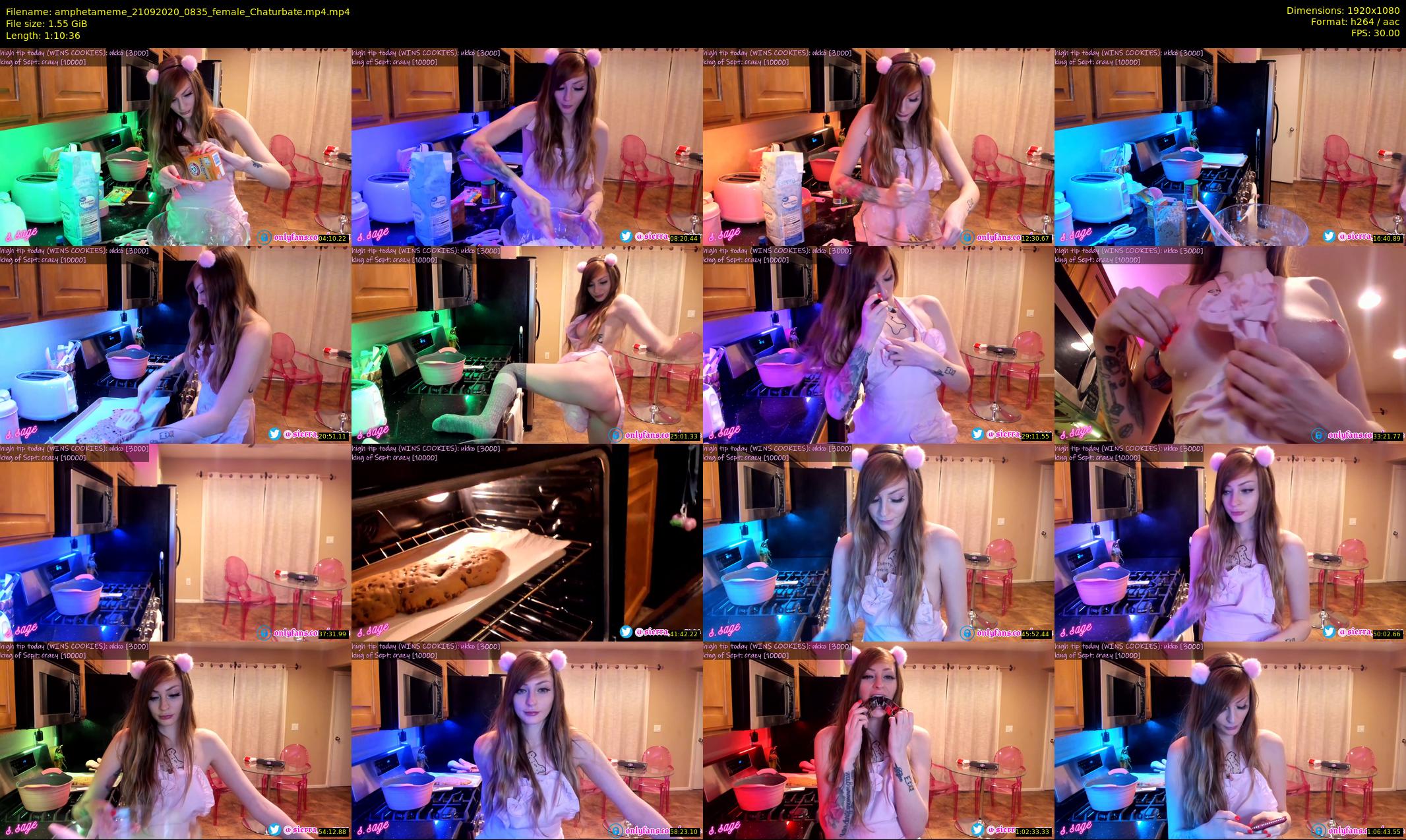 amphetameme — 71 minute Chaturbate female cam show recording, 1080p, Sep 21, 2020