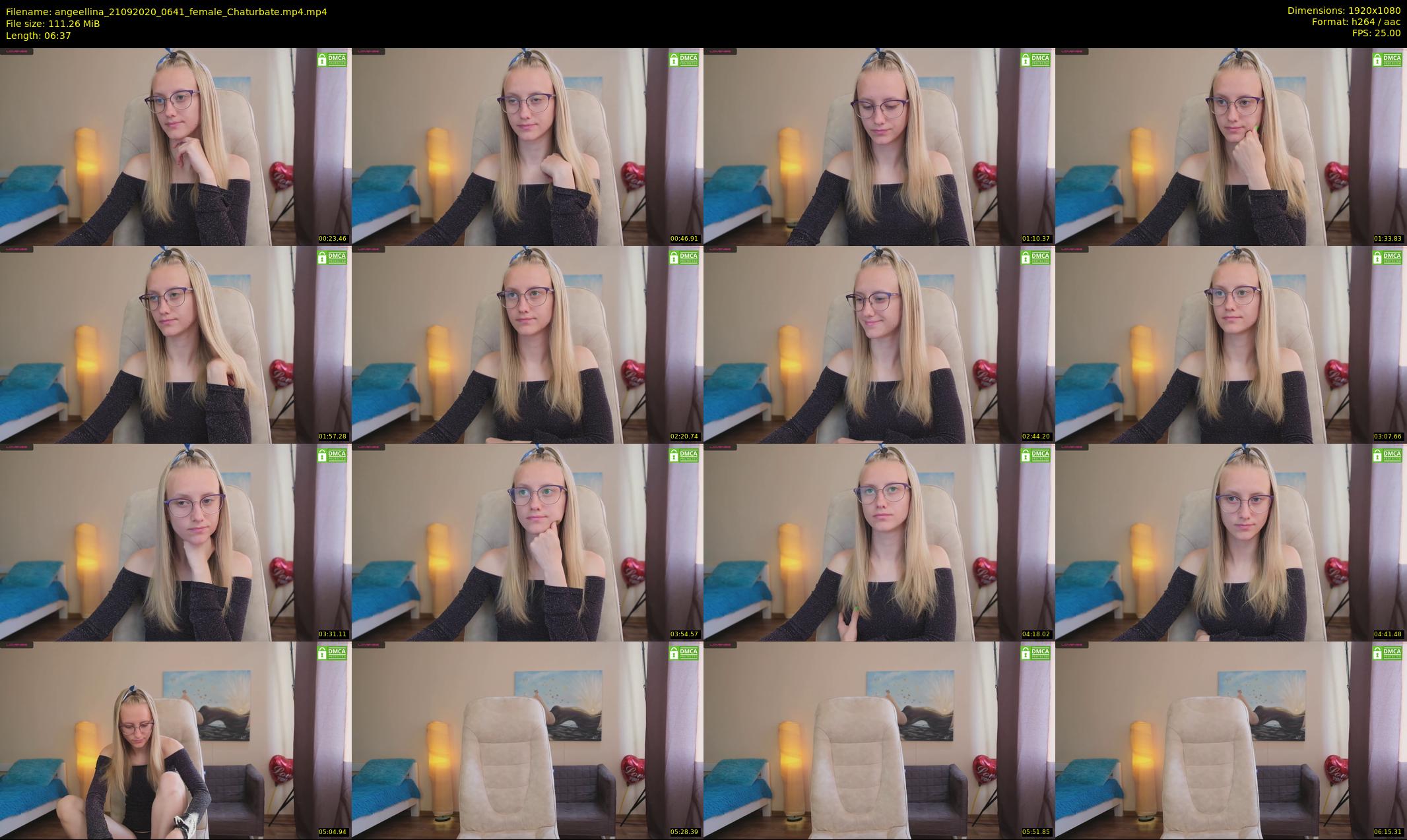 angeellina — 7 minute Chaturbate female cam show recording, 1080p, Sep 21, 2020