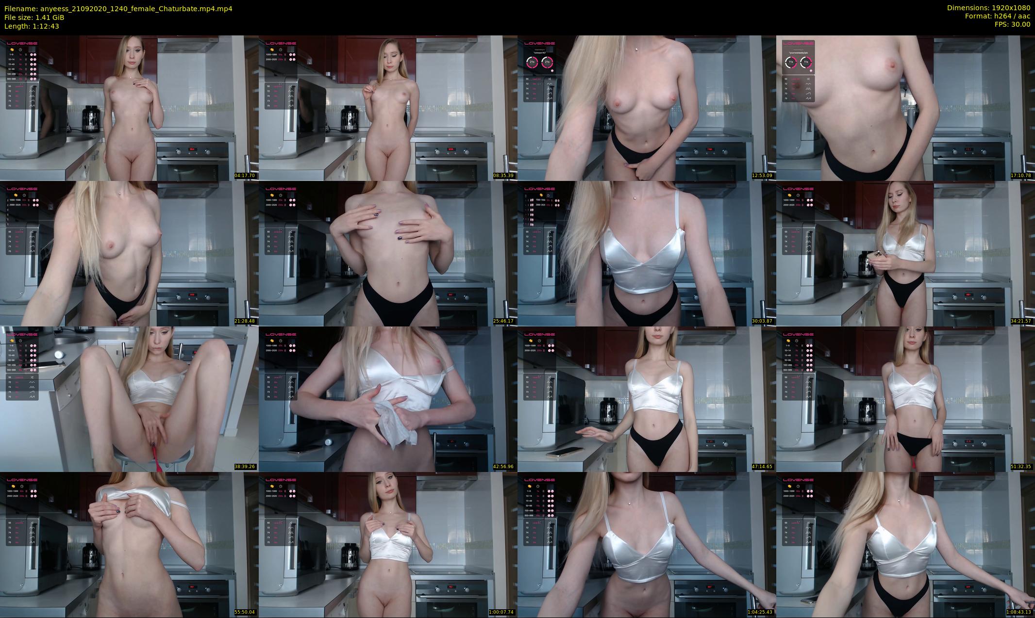 anyeess — 73 minute Chaturbate female cam show recording, 1080p, Sep 21, 2020