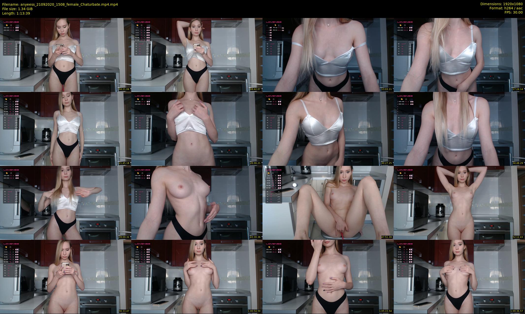 anyeess — 74 minute Chaturbate female cam show recording, 1080p, Sep 21, 2020