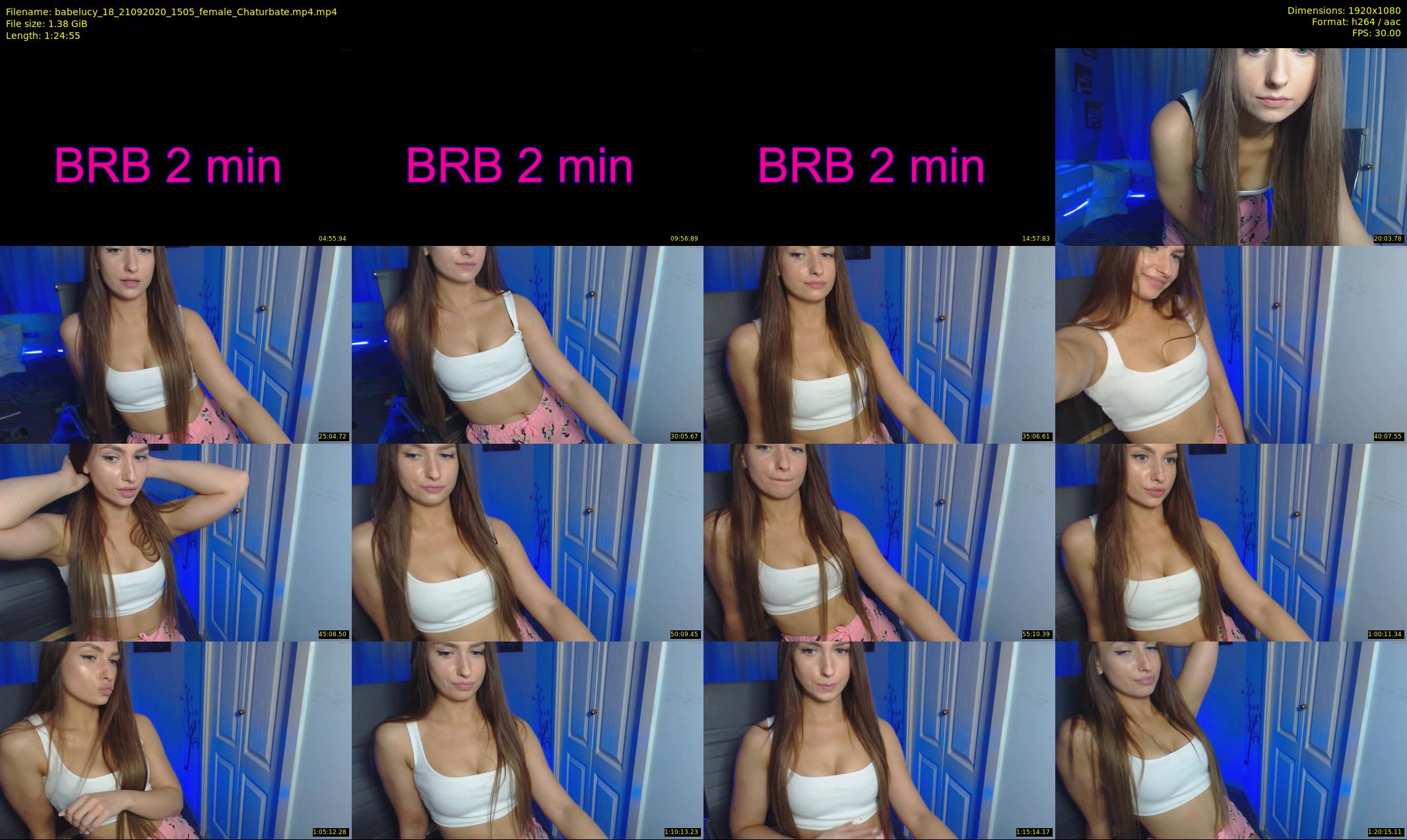babelucy_18 — 85 minute Chaturbate female cam show recording, 1080p, Sep 21, 2020