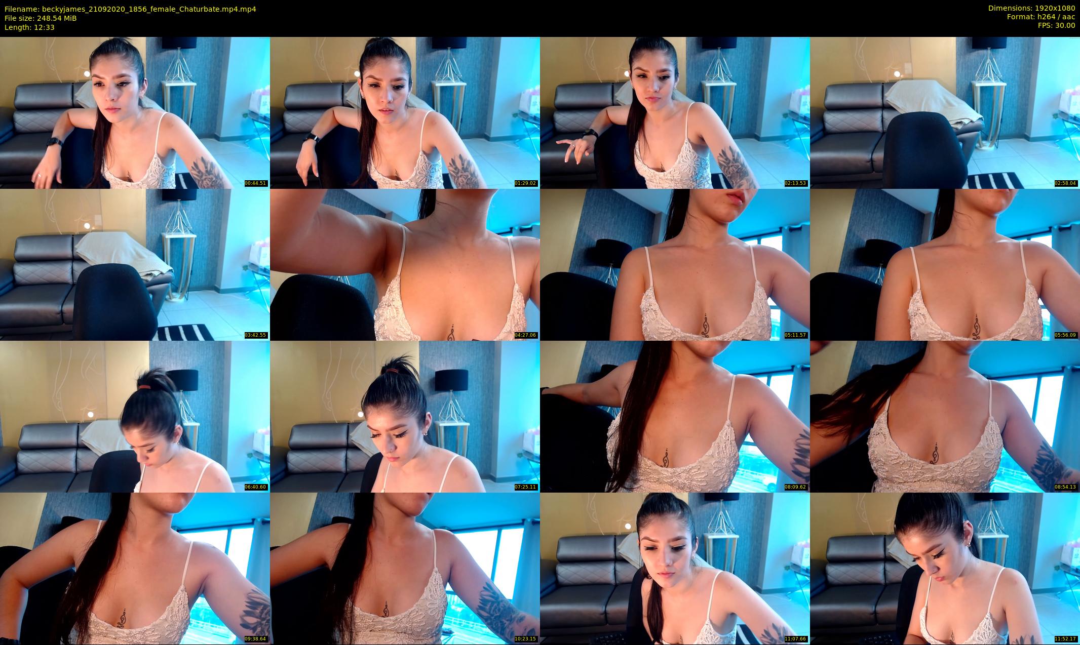 beckyjames — 13 minute Chaturbate female cam show recording, 1080p, Sep 21, 2020