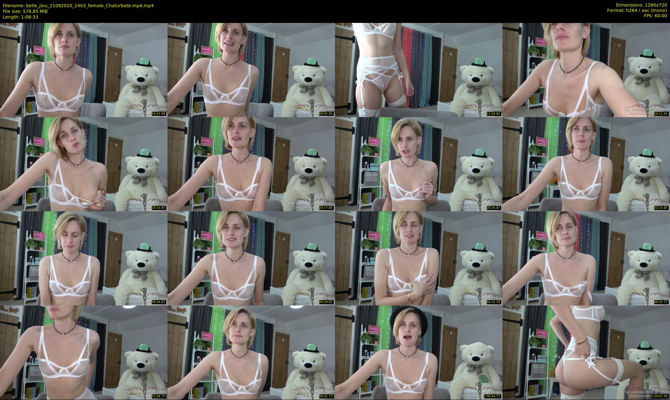 belle_jlou — 69 minute Chaturbate female cam show recording, 720p, Sep 21, 2020