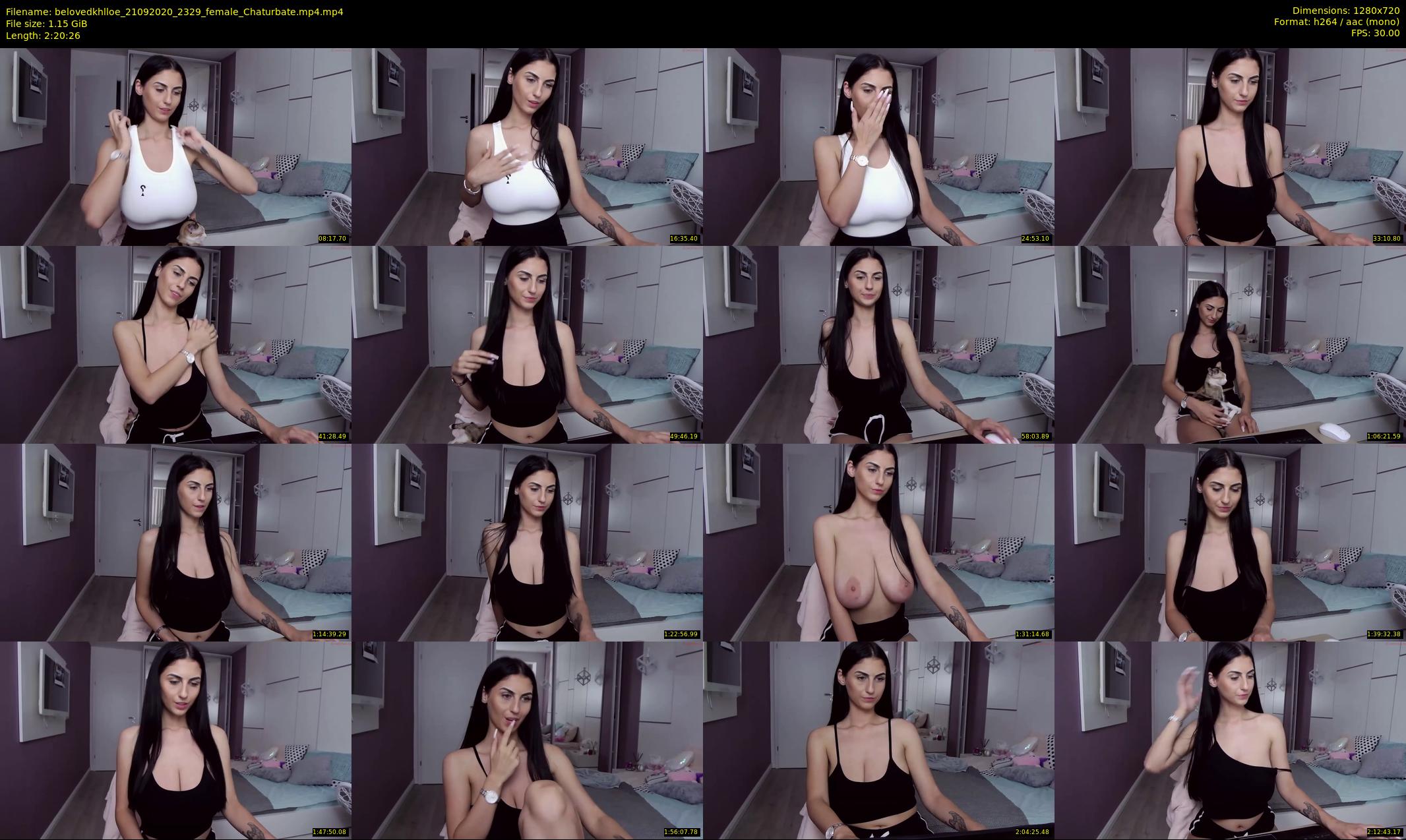 belovedkhlloe — 141 minute Chaturbate female cam show recording, 720p, Sep 21, 2020