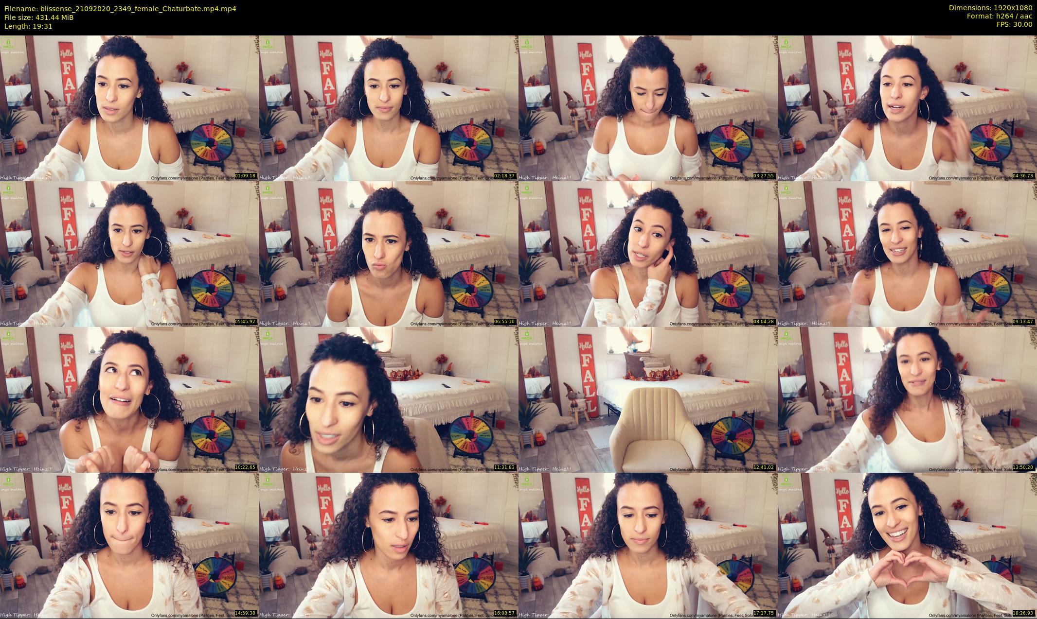 blissense — 20 minute Chaturbate female cam show recording, 1080p, Sep 21, 2020