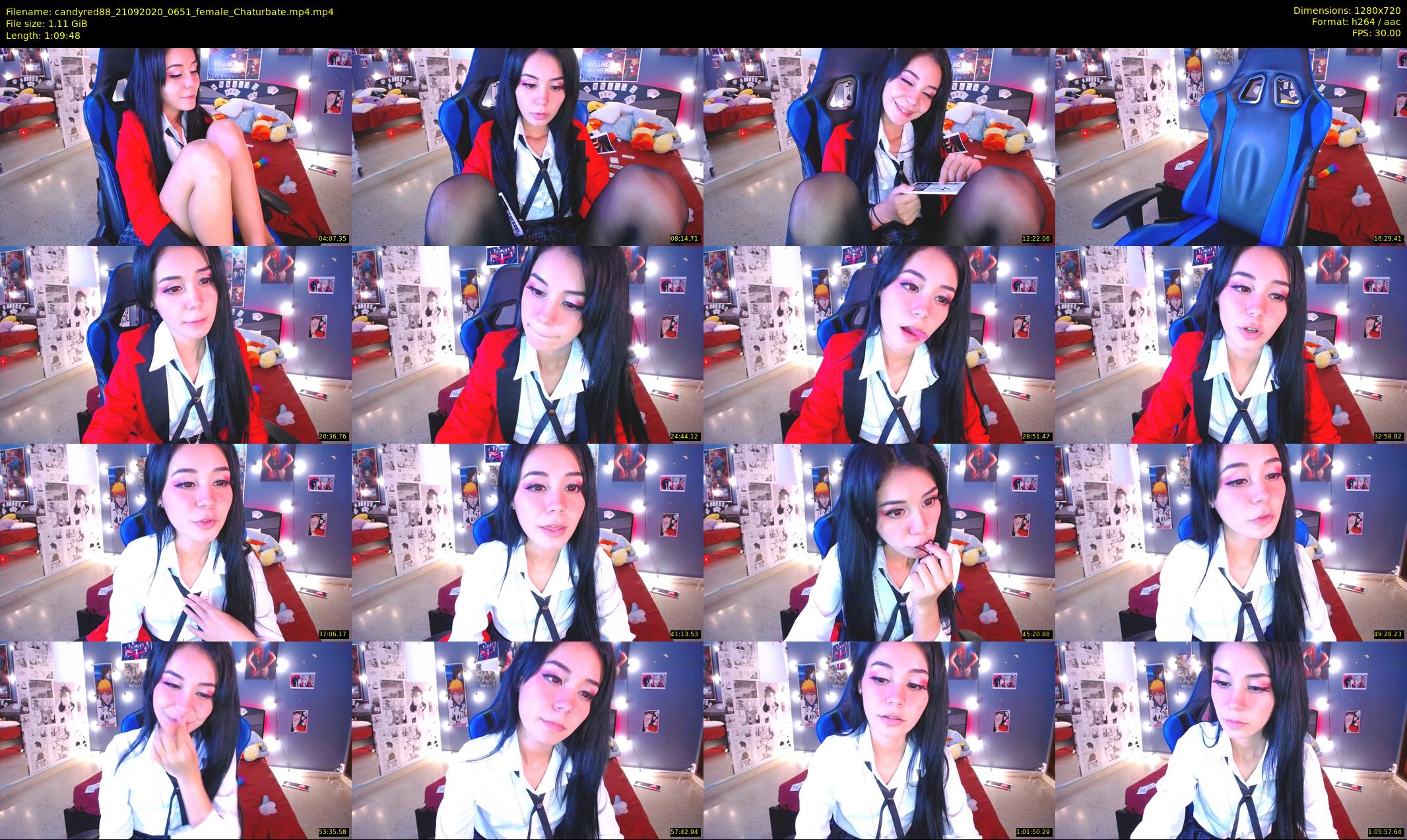 candyred88 — 70 minute Chaturbate female cam show recording, 720p, Sep 21, 2020