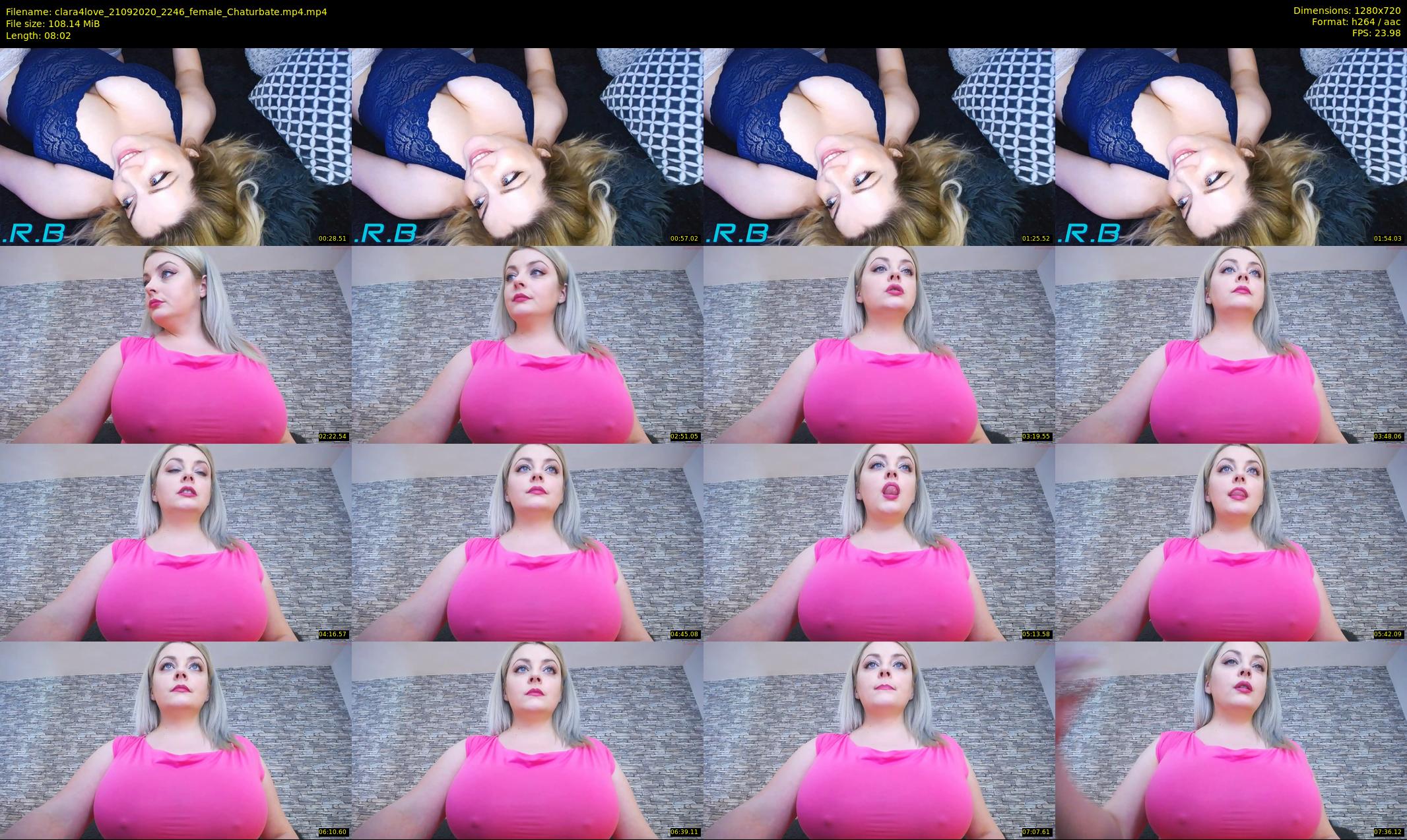 clara4love — 9 minute Chaturbate female cam show recording, 720p, Sep 21, 2020