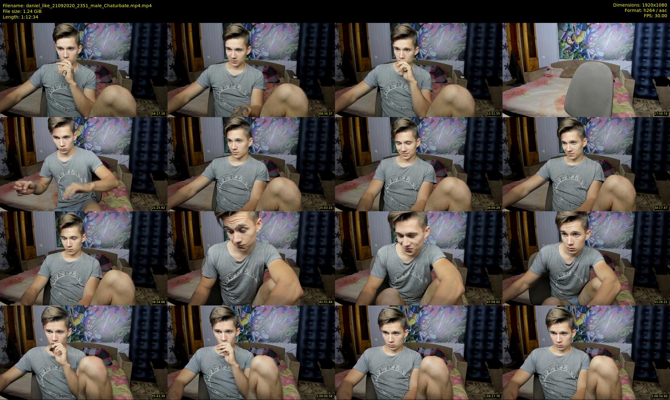 daniel_like — 73 minute Chaturbate male cam show recording, 1080p, Sep 21, 2020