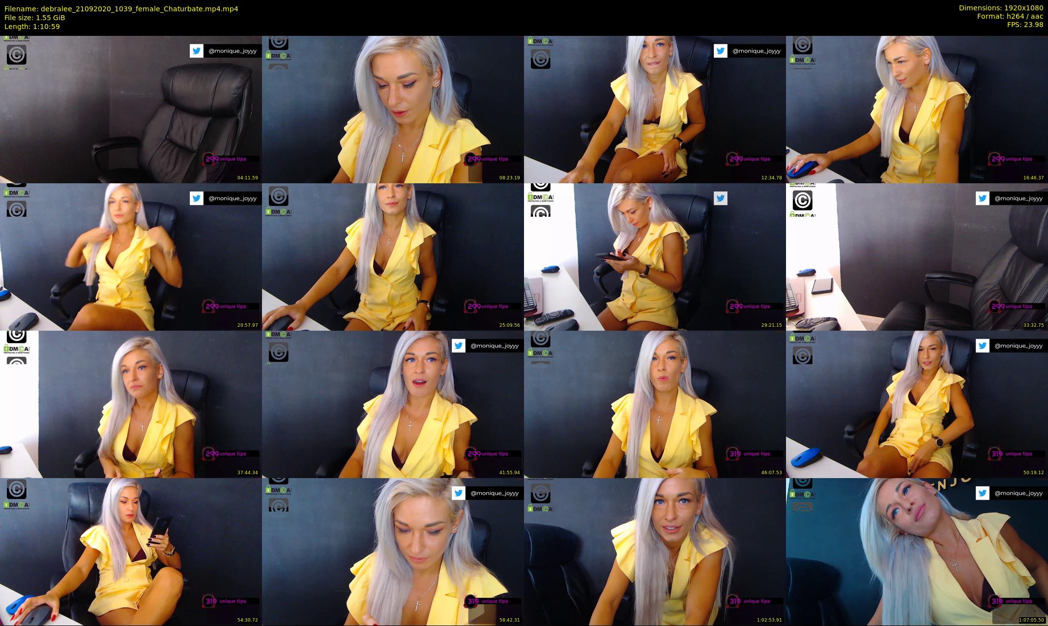 debralee — 71 minute Chaturbate female cam show recording, 1080p, Sep 21, 2020