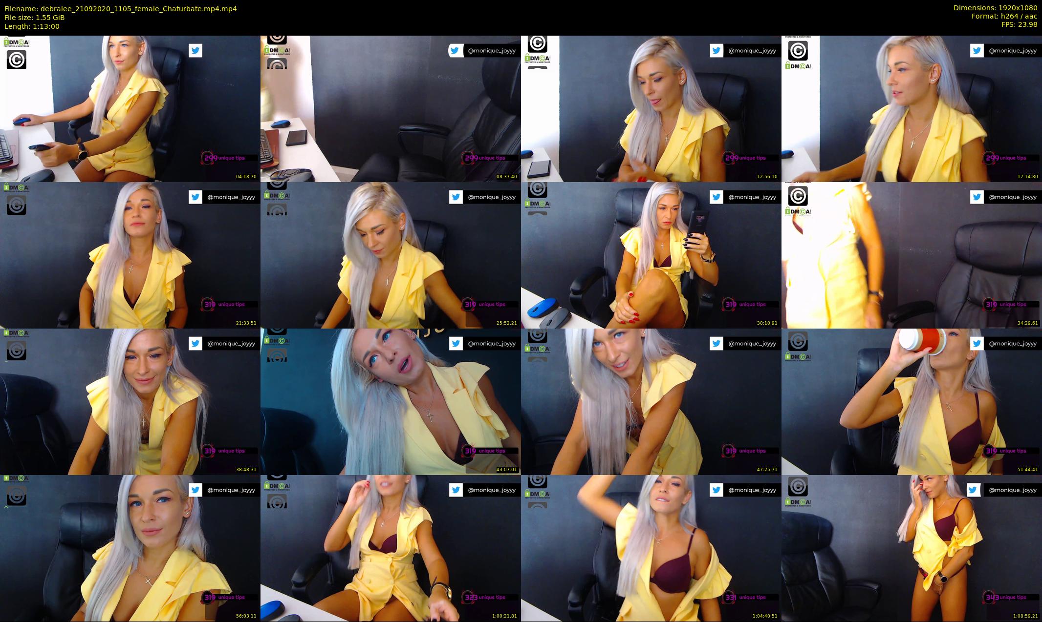 debralee — 73 minute Chaturbate female cam show recording, 1080p, Sep 21, 2020