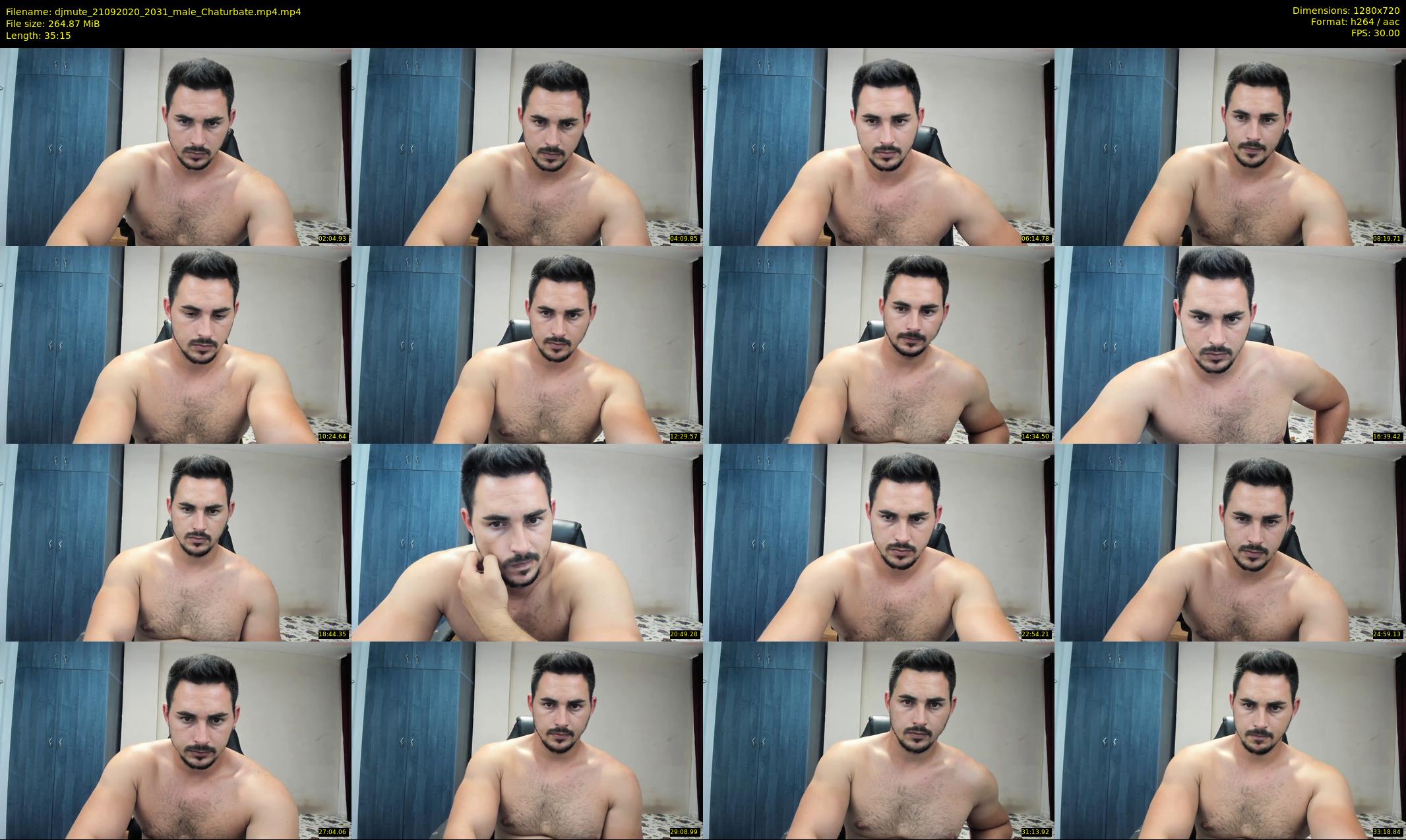 djmute — 36 minute Chaturbate male cam show recording, 720p, Sep 21, 2020