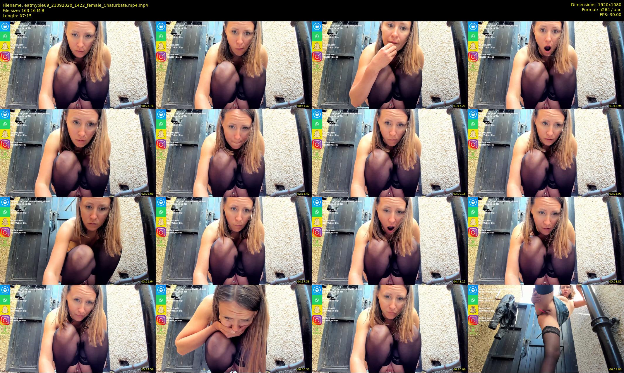 eatmypie69 — 8 minute Chaturbate female cam show recording, 1080p, Sep 21, 2020