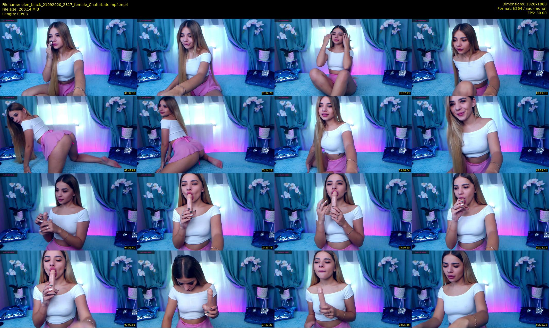 elen_black — 10 minute Chaturbate female cam show recording, 1080p, Sep 21, 2020