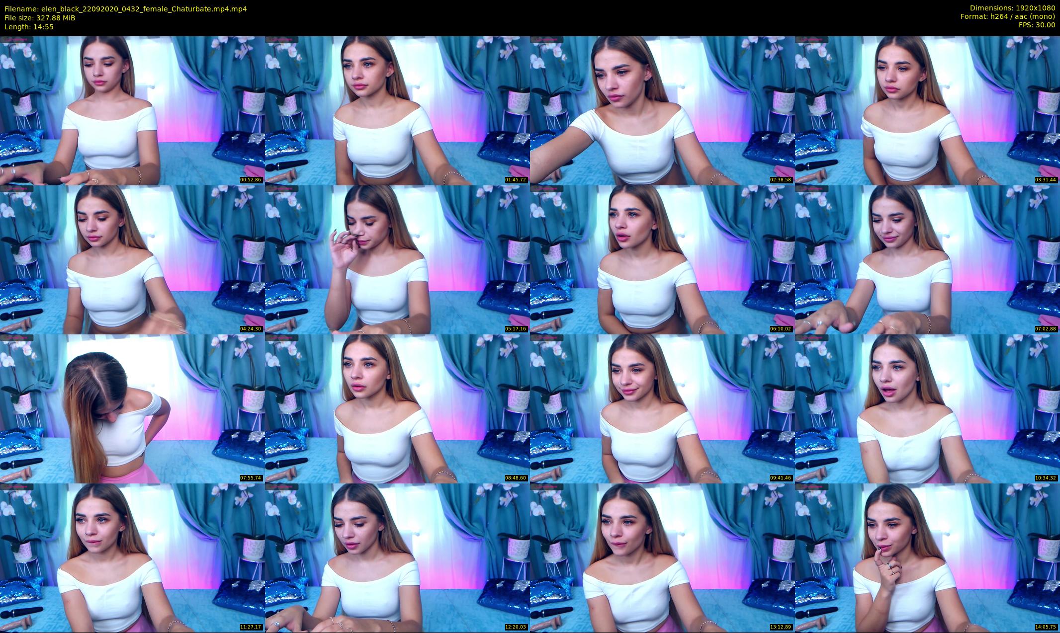 elen_black — 15 minute Chaturbate female cam show recording, 1080p, Sep 22, 2020