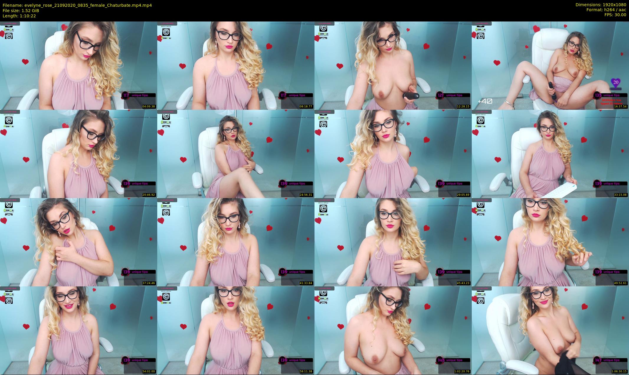 evelyne_rose — 71 minute Chaturbate female cam show recording, 1080p, Sep 21, 2020
