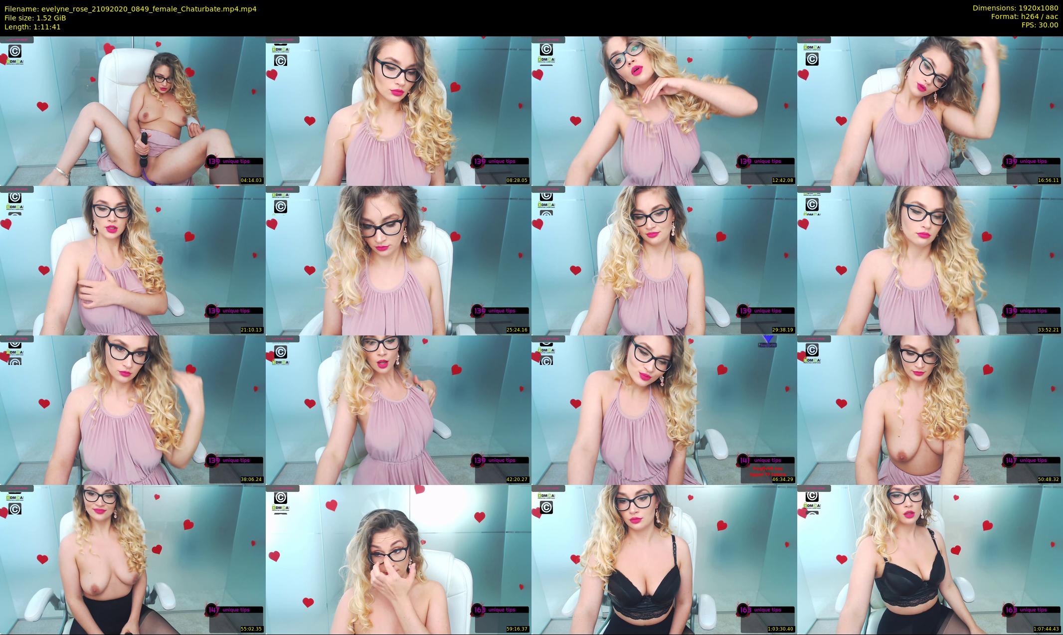 evelyne_rose — 72 minute Chaturbate female cam show recording, 1080p, Sep 21, 2020