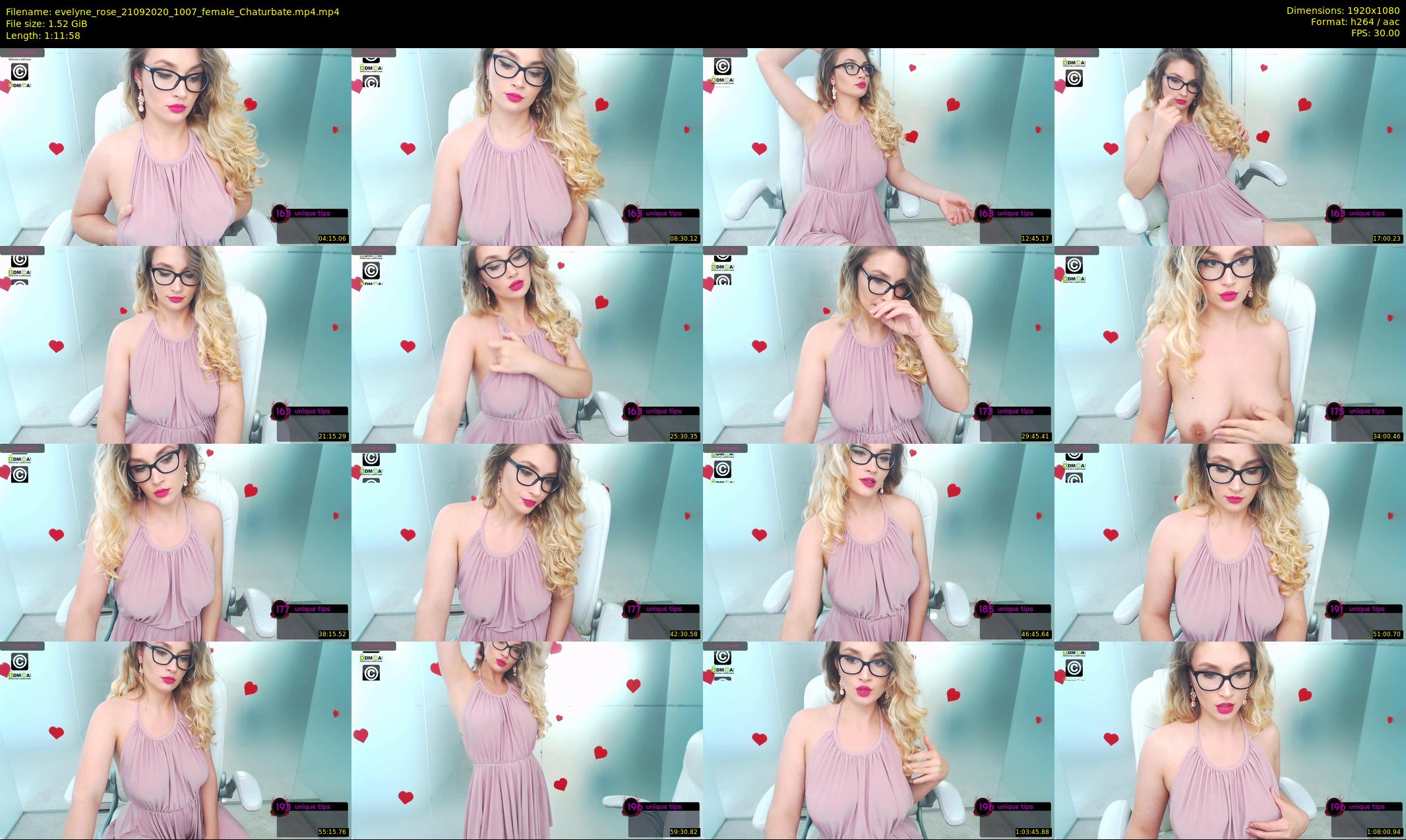 evelyne_rose — 72 minute Chaturbate female cam show recording, 1080p, Sep 21, 2020
