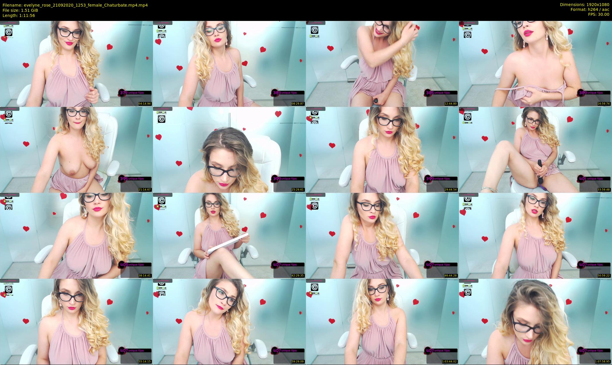 evelyne_rose — 72 minute Chaturbate female cam show recording, 1080p, Sep 21, 2020