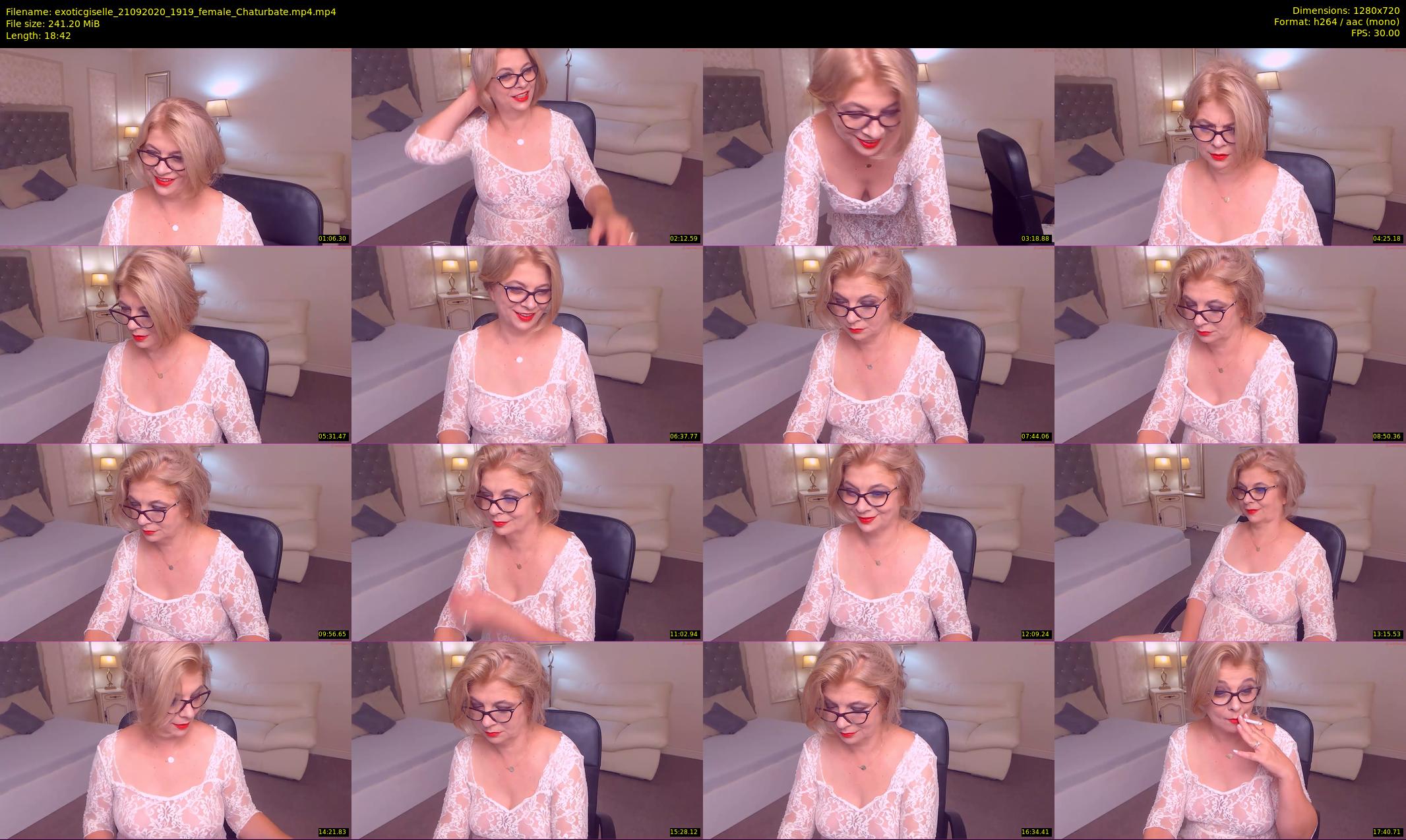 exoticgiselle — 19 minute Chaturbate female cam show recording, 720p, Sep 21, 2020