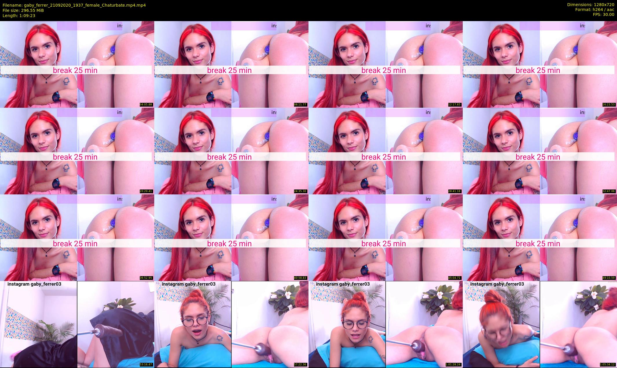 gaby_ferrer — 70 minute Chaturbate female cam show recording, 720p, Sep 21, 2020