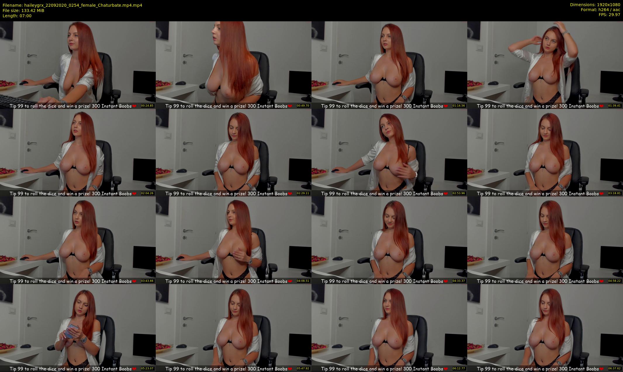 haileygrx — 7 minute Chaturbate female cam show recording, 1080p, Sep 22, 2020
