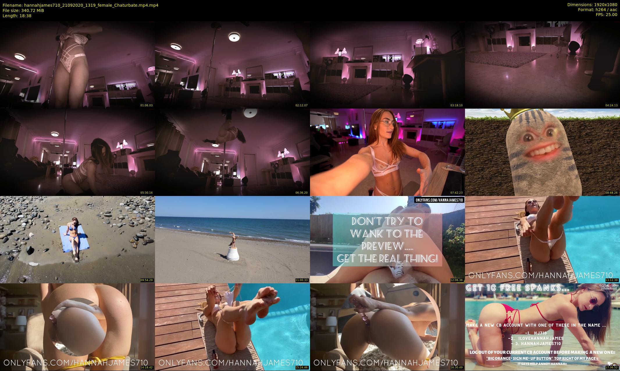 hannahjames710 — 19 minute Chaturbate female cam show recording, 1080p, Sep 21, 2020