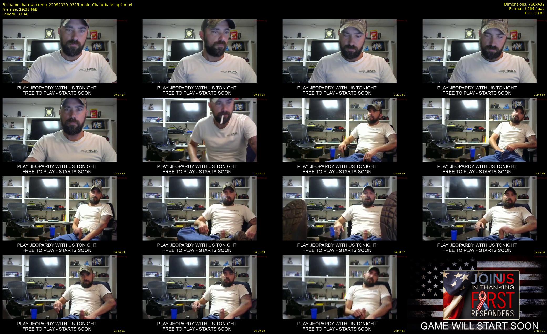hardworkertn — 8 minute Chaturbate male cam show recording, 360p, Sep 22, 2020