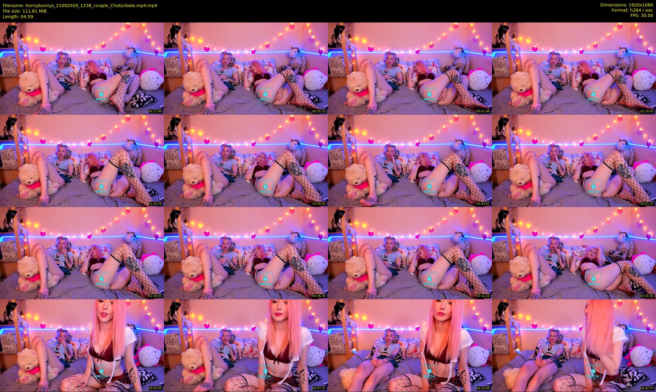 hornybunnys — 5 minute Chaturbate couple cam show recording, 1080p, Sep 21, 2020