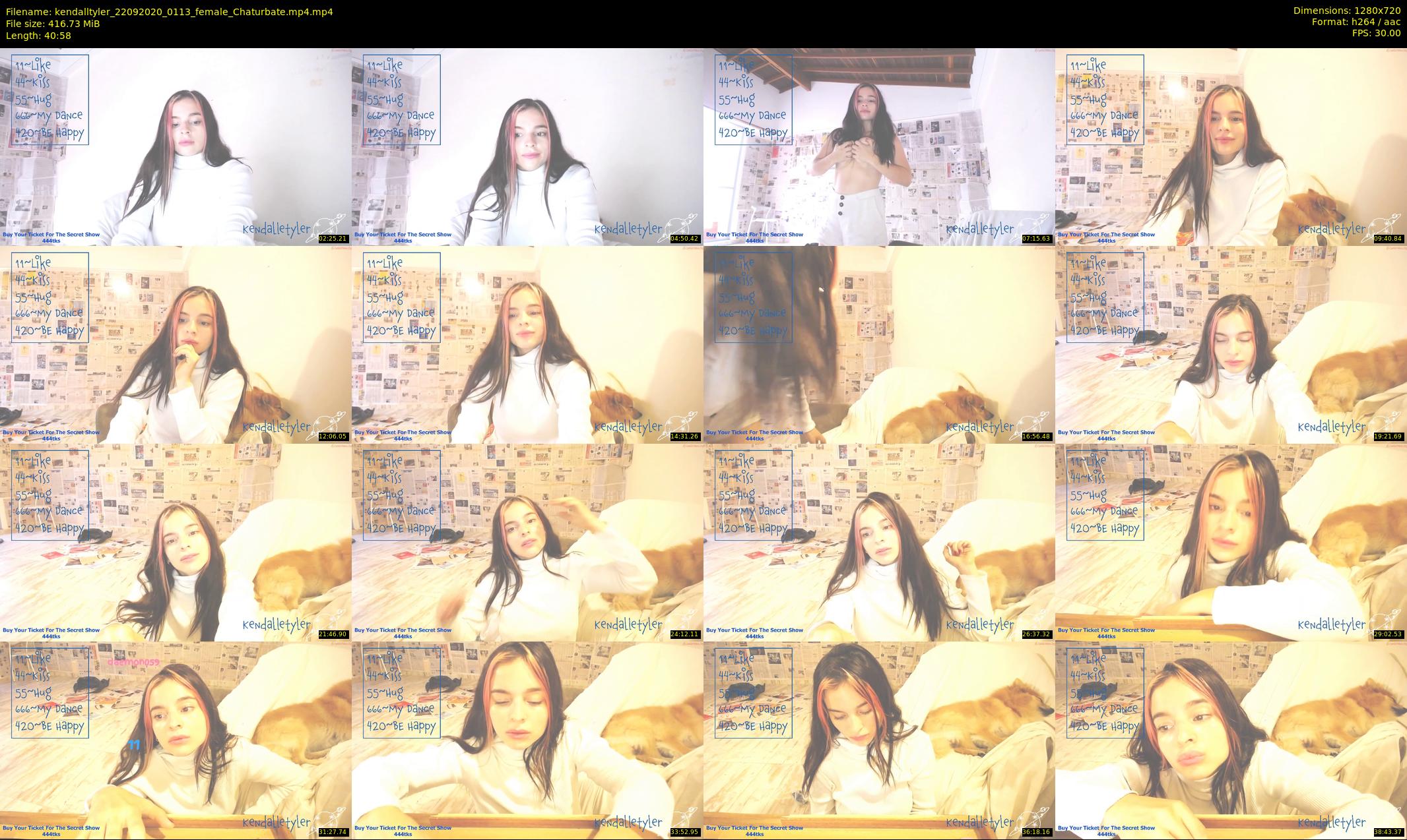 kendalltyler — 41 minute Chaturbate female cam show recording, 720p, Sep 22, 2020