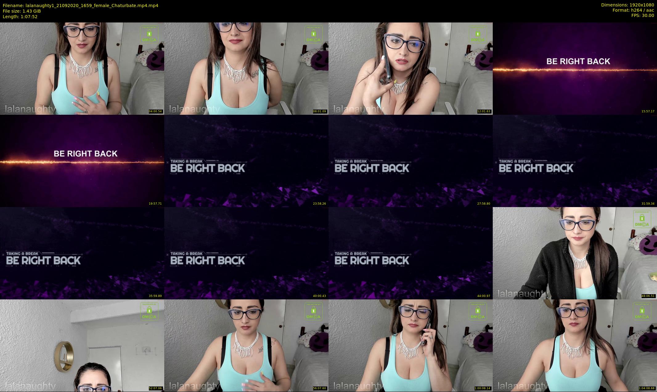 lalanaughty1 — 68 minute Chaturbate female cam show recording, 1080p, Sep 21, 2020