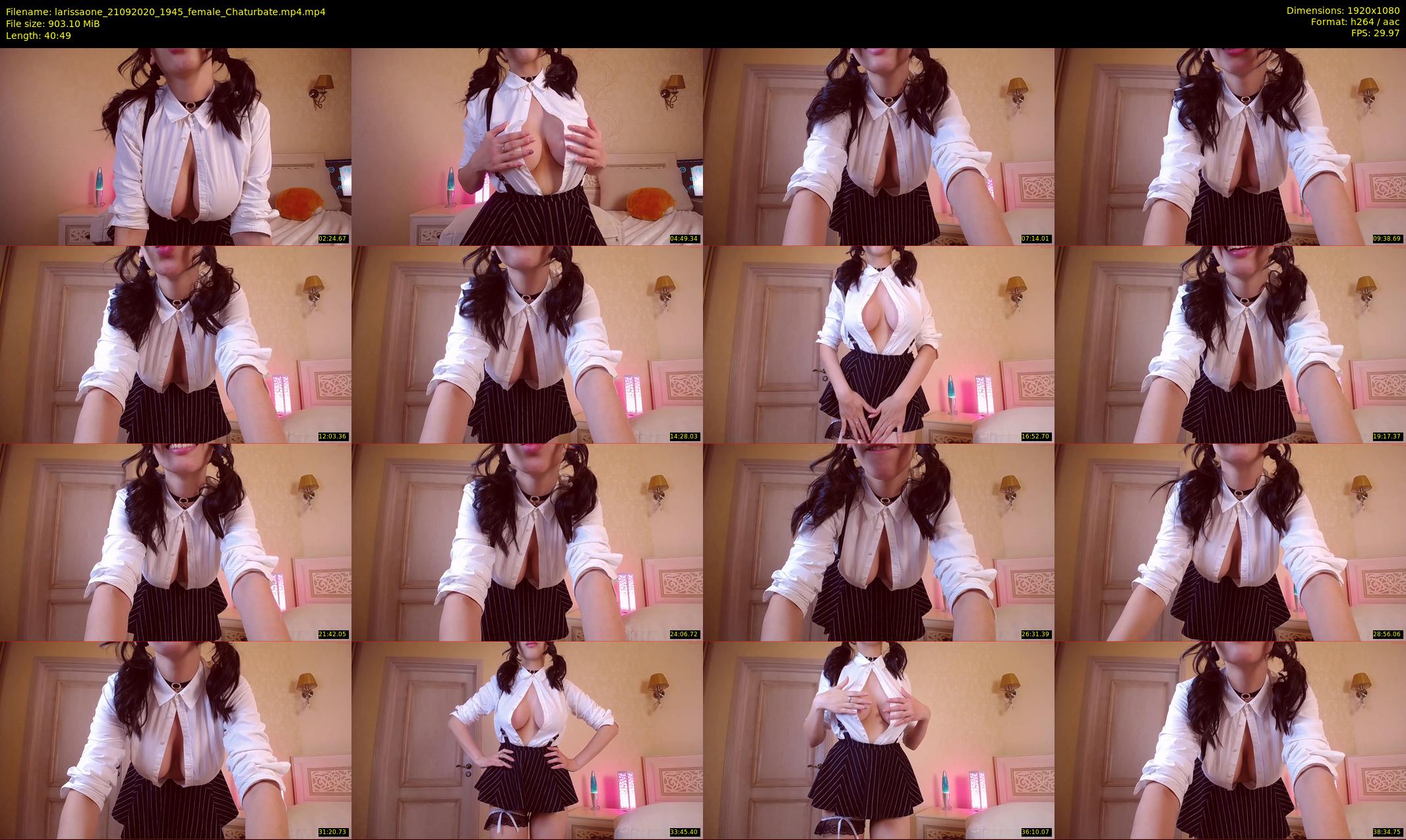 larissaone — 41 minute Chaturbate female cam show recording, 1080p, Sep 21, 2020