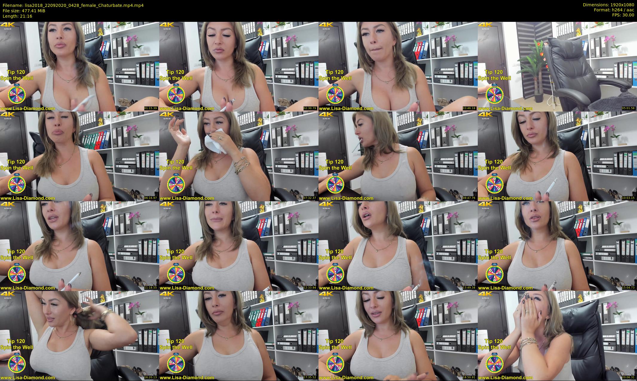 lisa2018 — 22 minute Chaturbate female cam show recording, 1080p, Sep 22, 2020