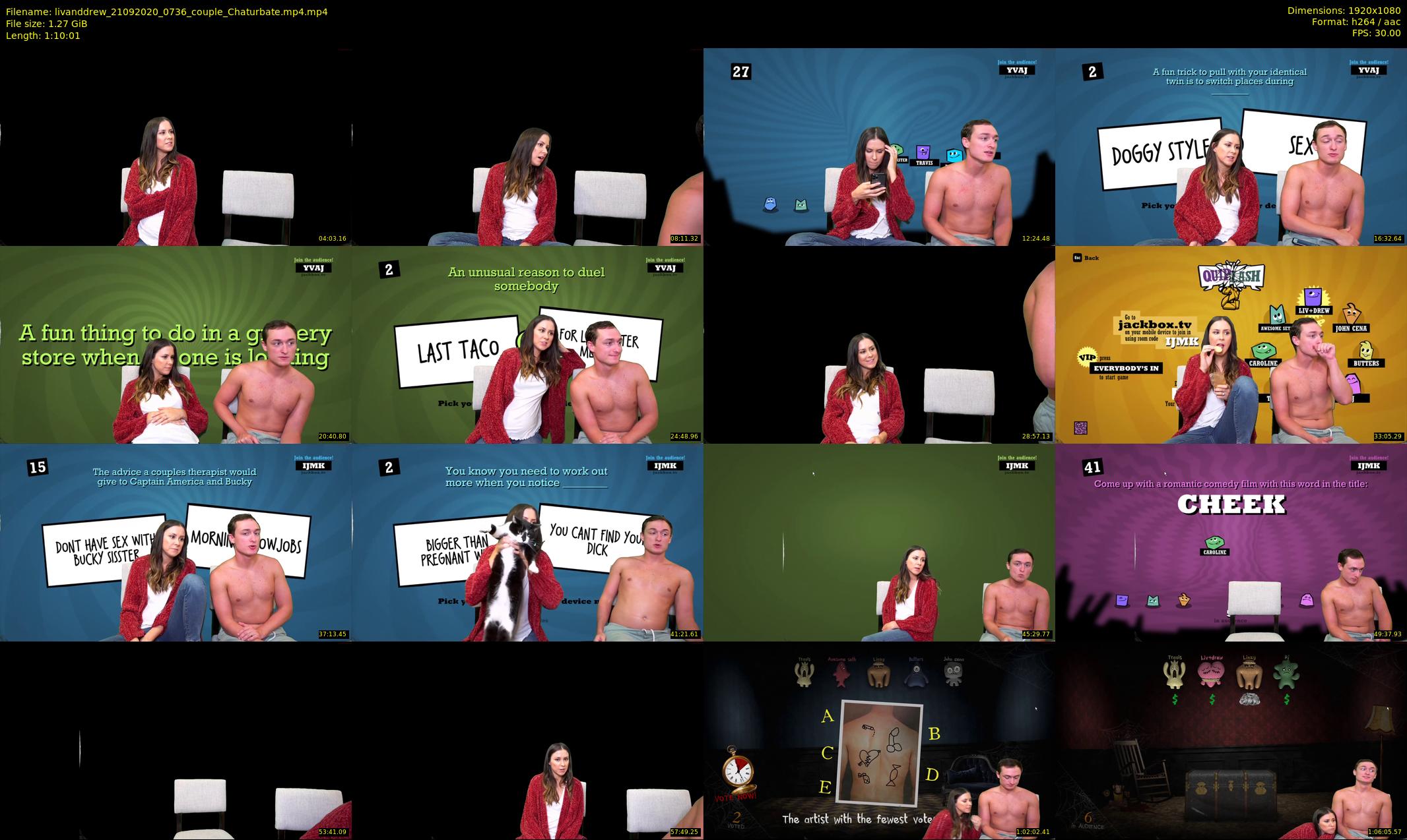 livanddrew — 71 minute Chaturbate couple cam show recording, 1080p, Sep 21, 2020