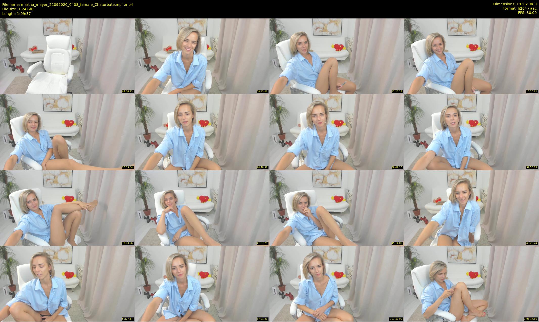 martha_mayer — 70 minute Chaturbate female cam show recording, 1080p, Sep 22, 2020