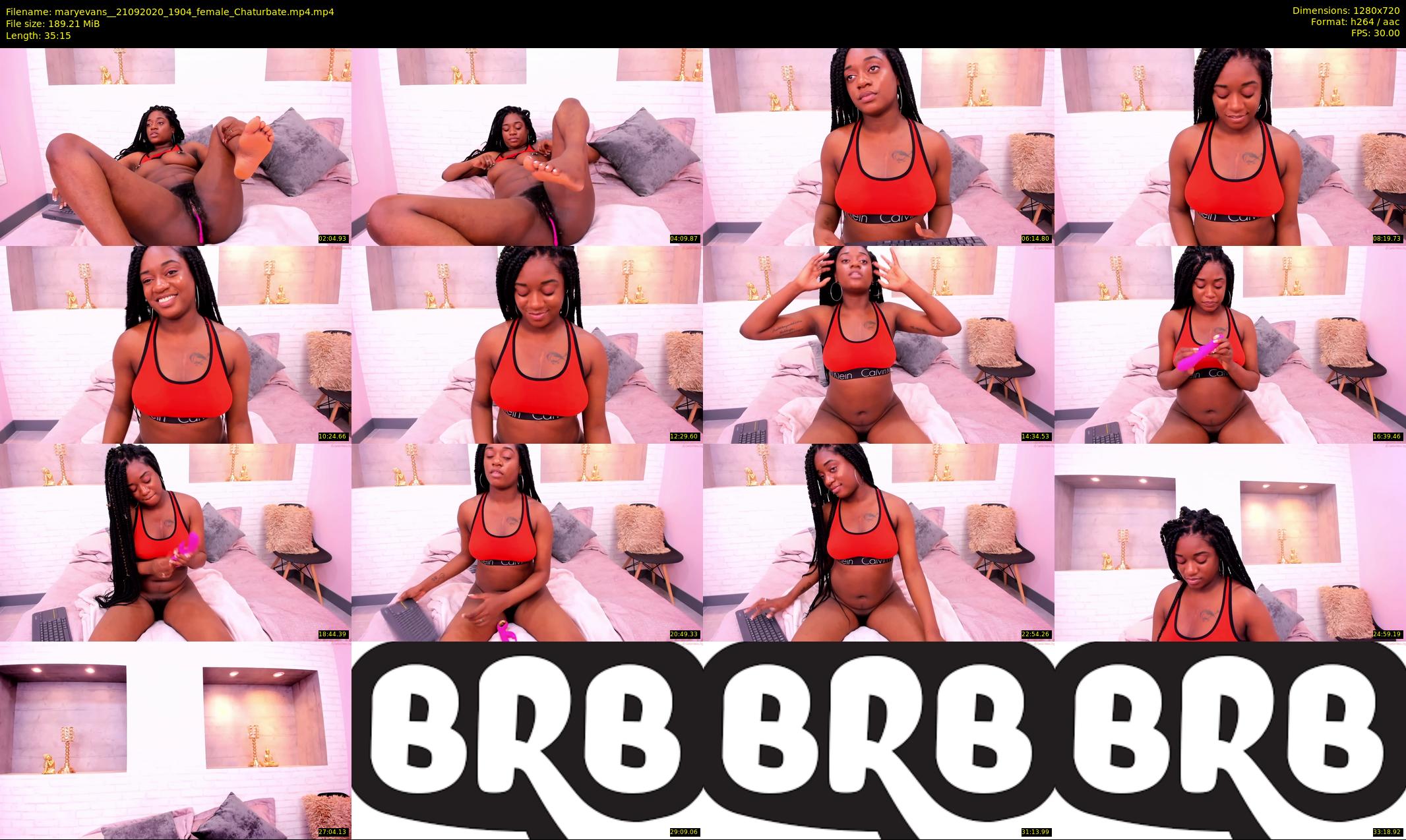 maryevans_ — 36 minute Chaturbate female cam show recording, 720p, Sep 21, 2020