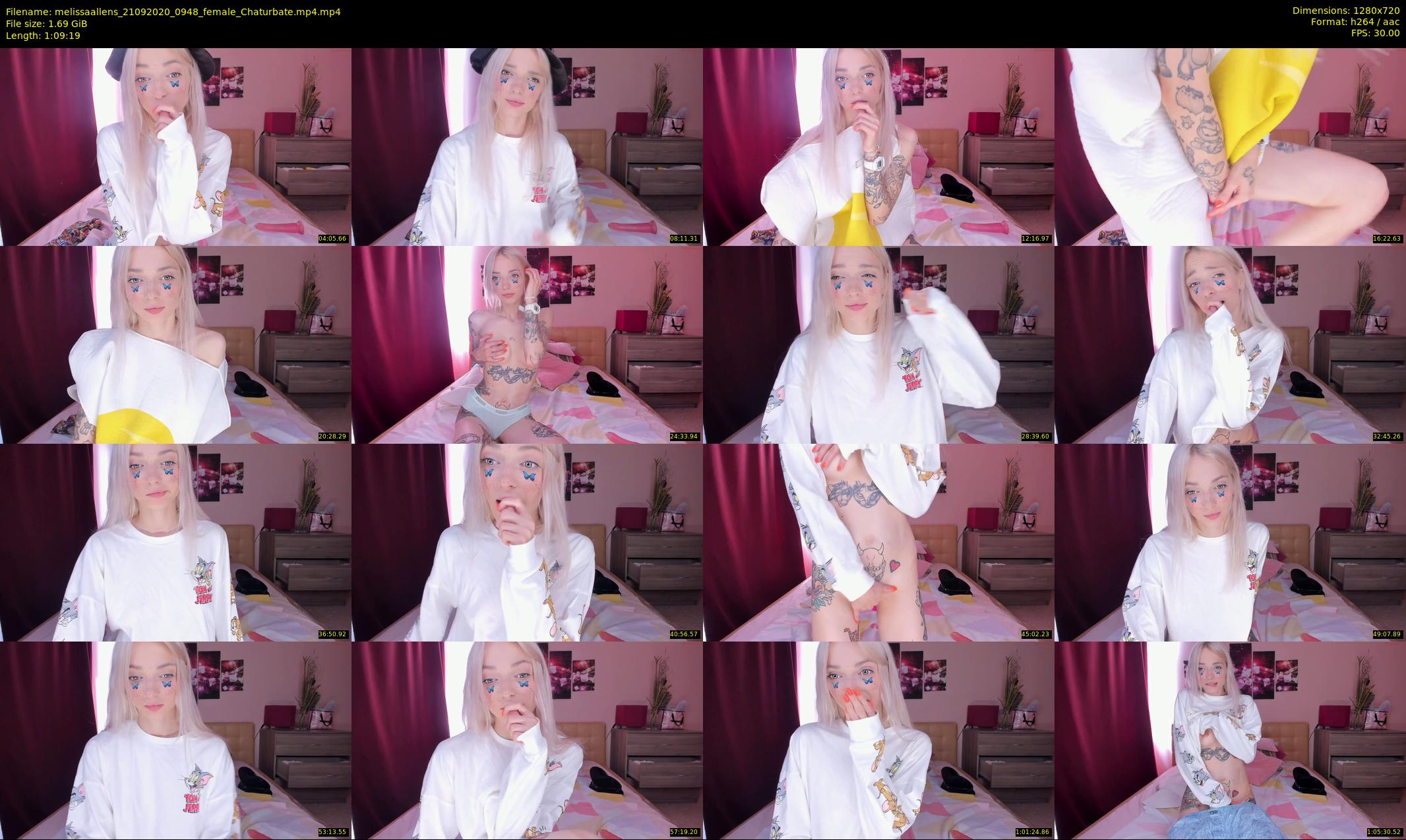 melissaallens — 70 minute Chaturbate female cam show recording, 720p, Sep 21, 2020