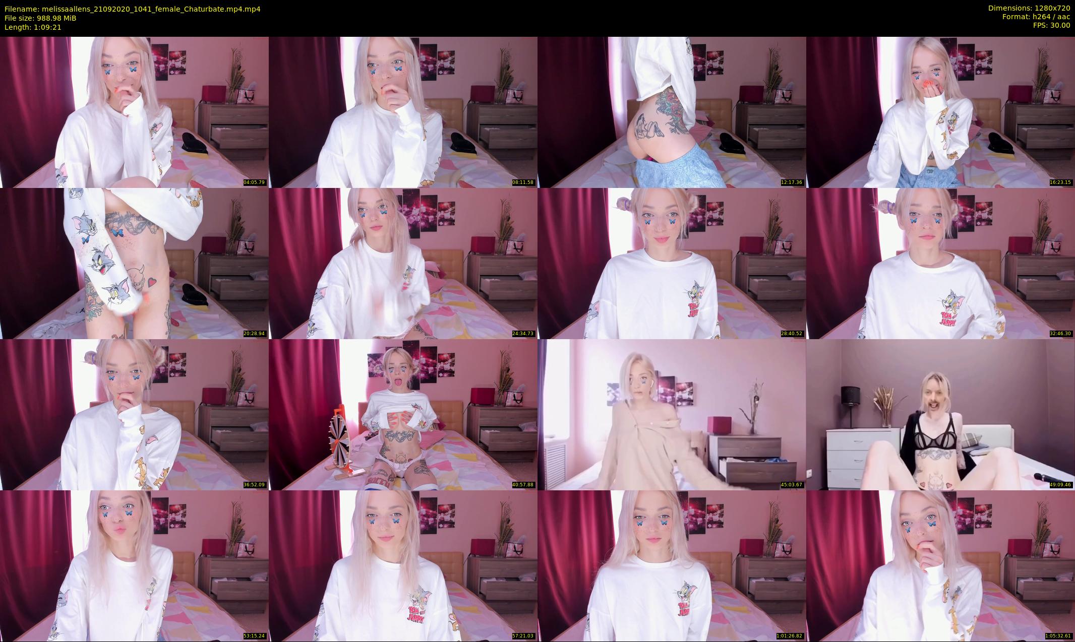 melissaallens — 70 minute Chaturbate female cam show recording, 720p, Sep 21, 2020