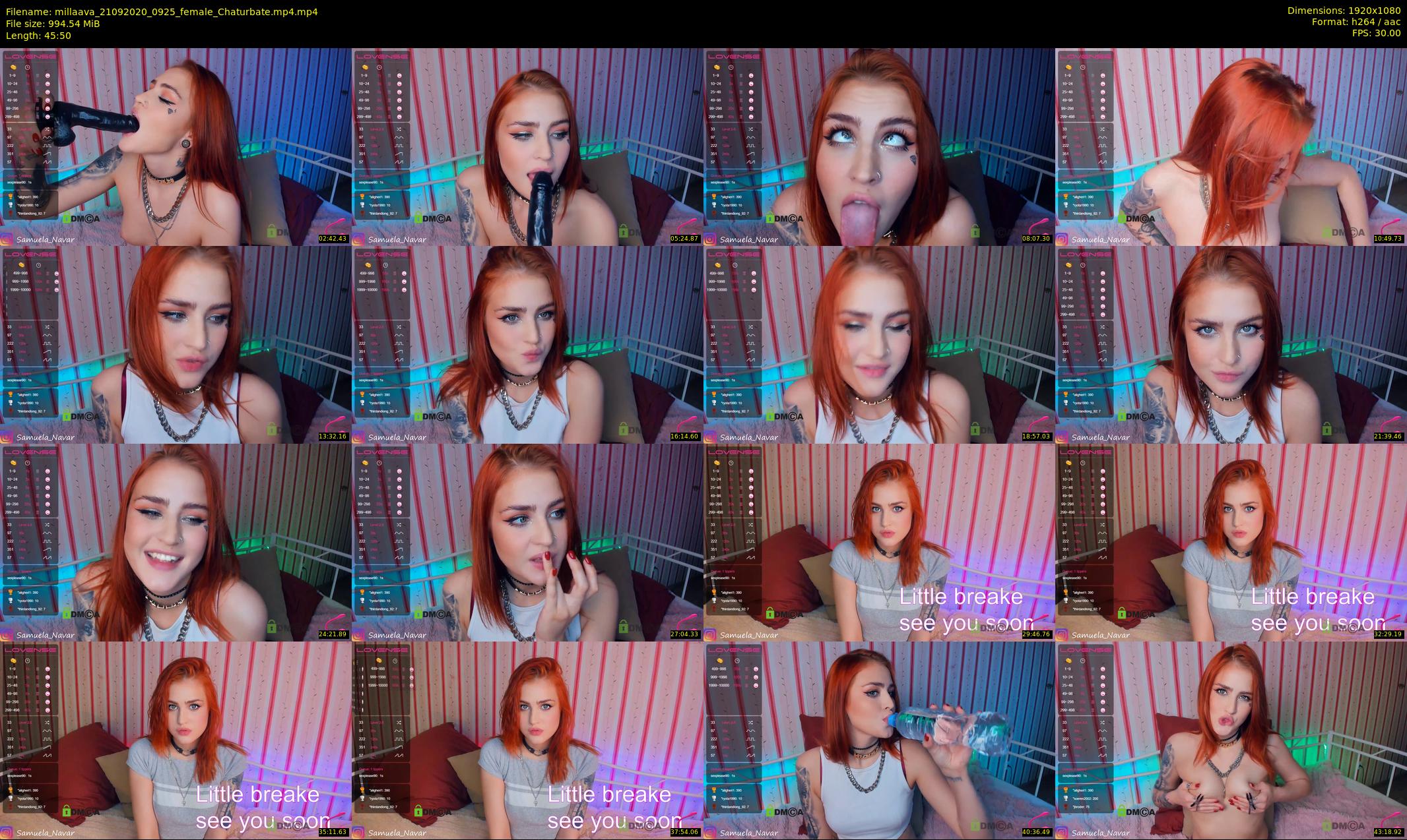 millaava — 46 minute Chaturbate female cam show recording, 1080p, Sep 21, 2020