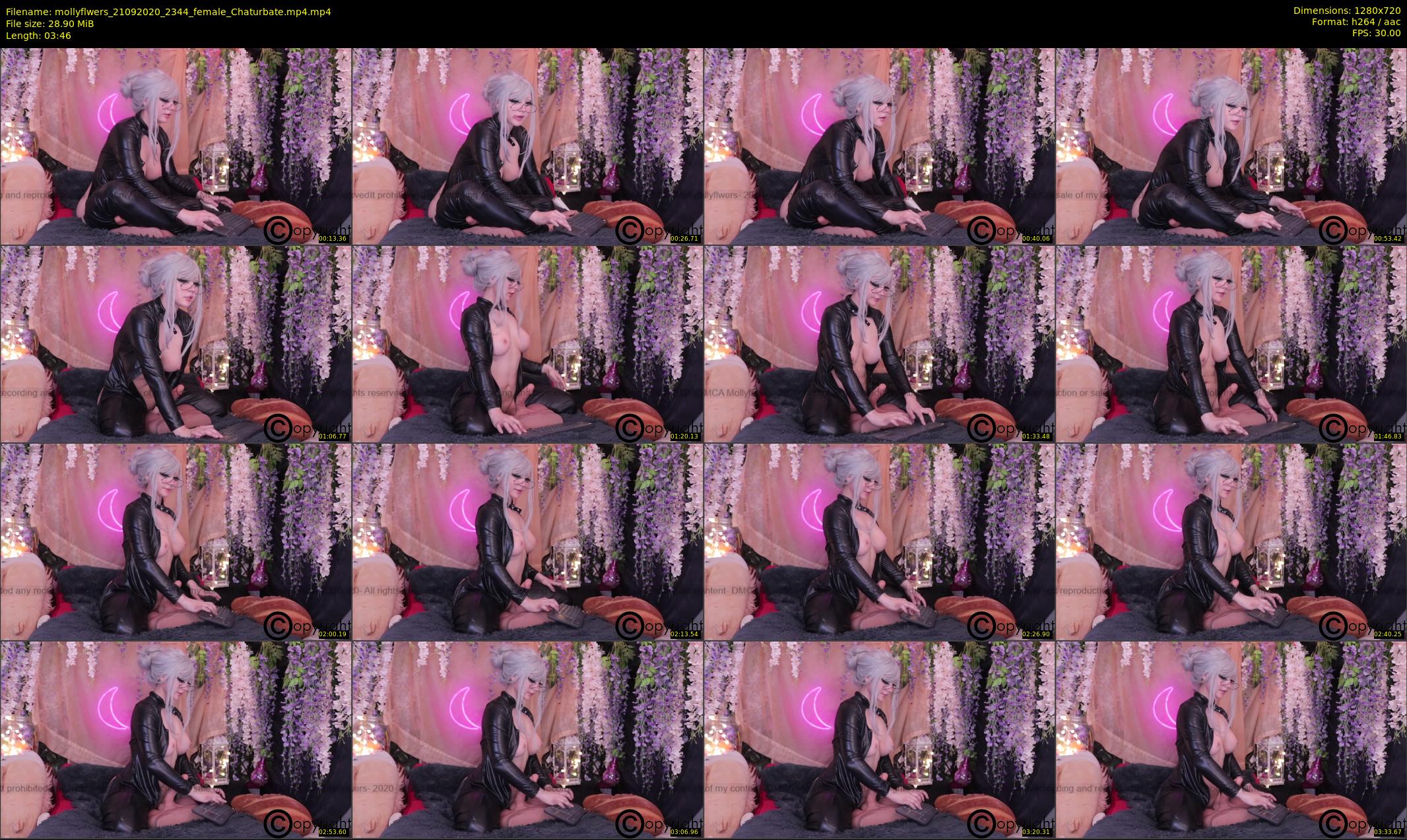 mollyflwers — 4 minute Chaturbate female cam show recording, 720p, Sep 21, 2020