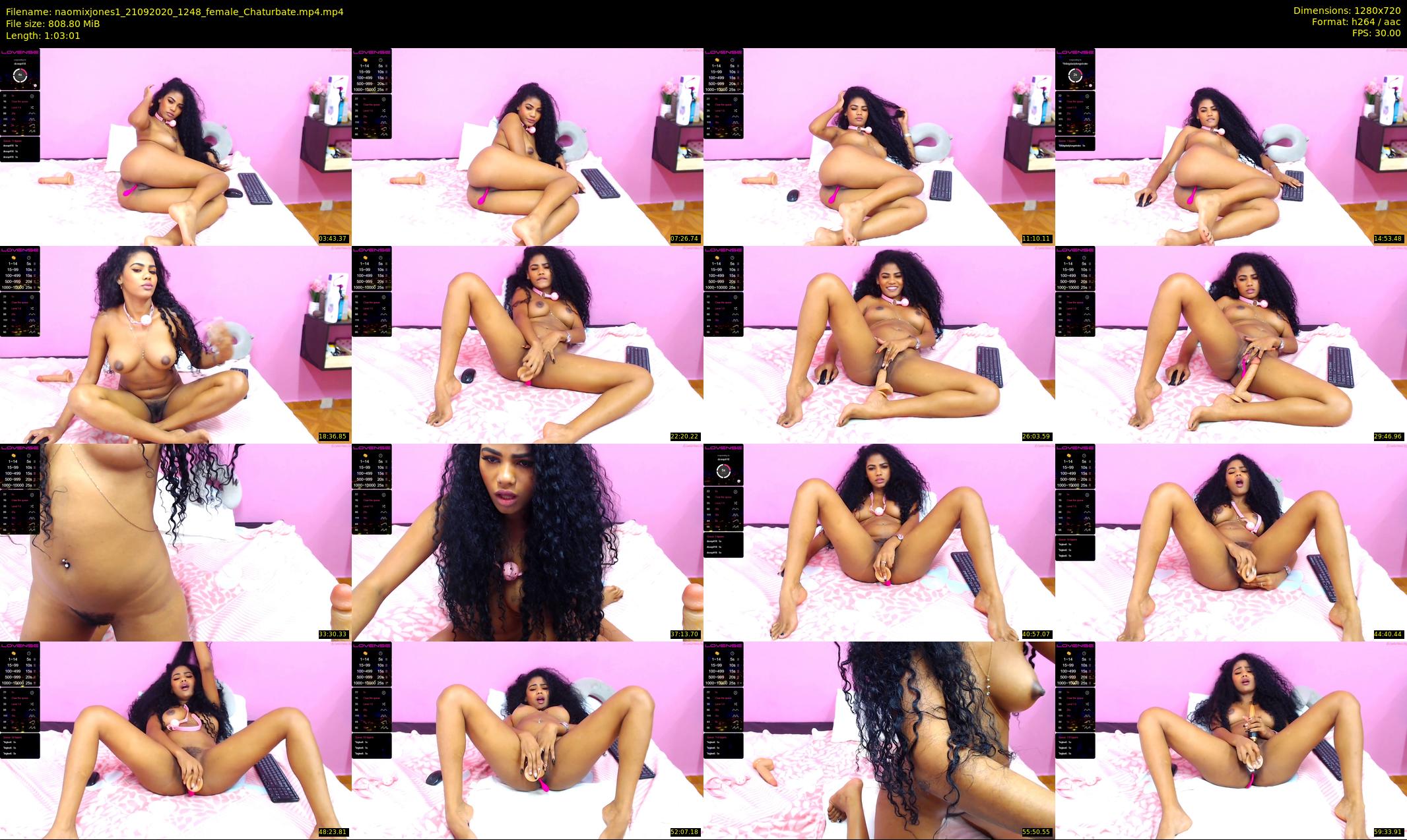 naomixjones1 — 64 minute Chaturbate female cam show recording, 720p, Sep 21, 2020